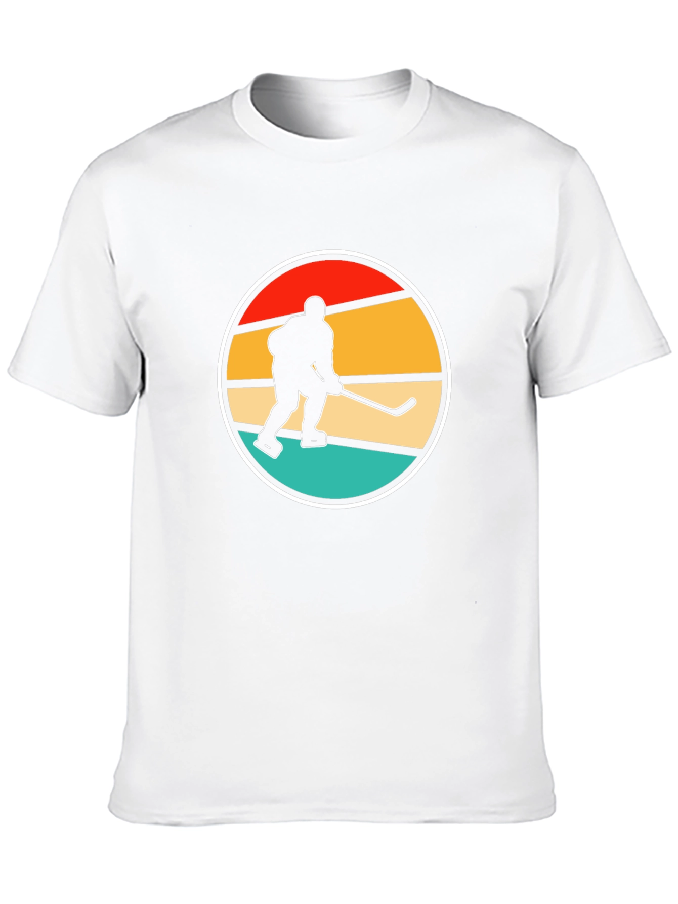 Black Retro Hockey Player Graphic Tee view 10