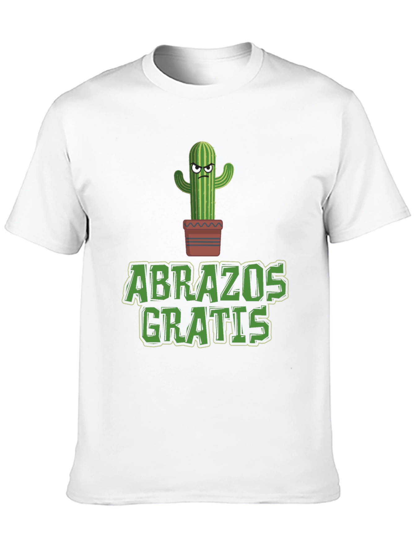 Black Funny Cactus 'Abrazos Gratis' Graphic T-Shirt view 10