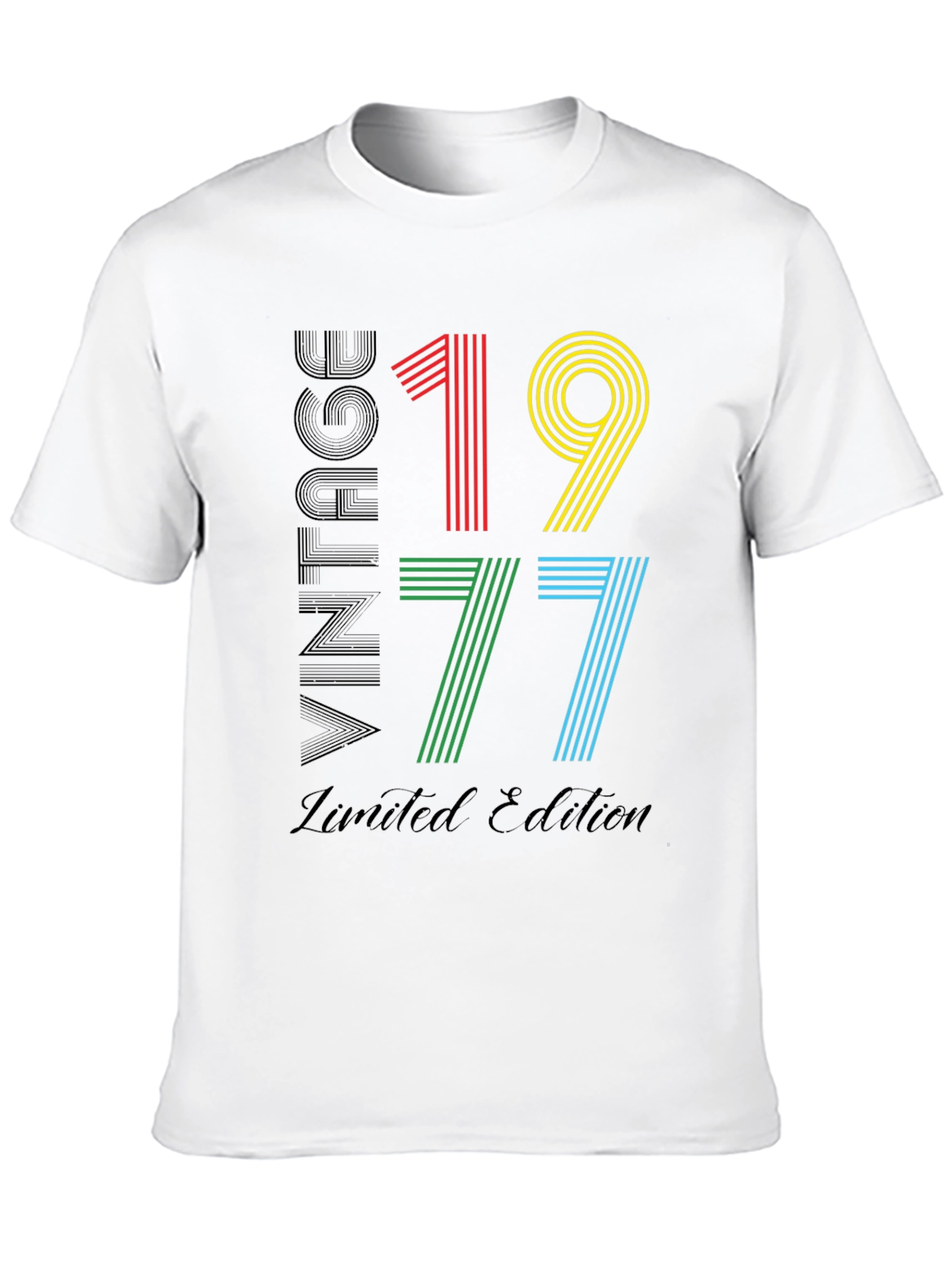 Black Vintage 1977 Limited Edition Black T-Shirt view 10