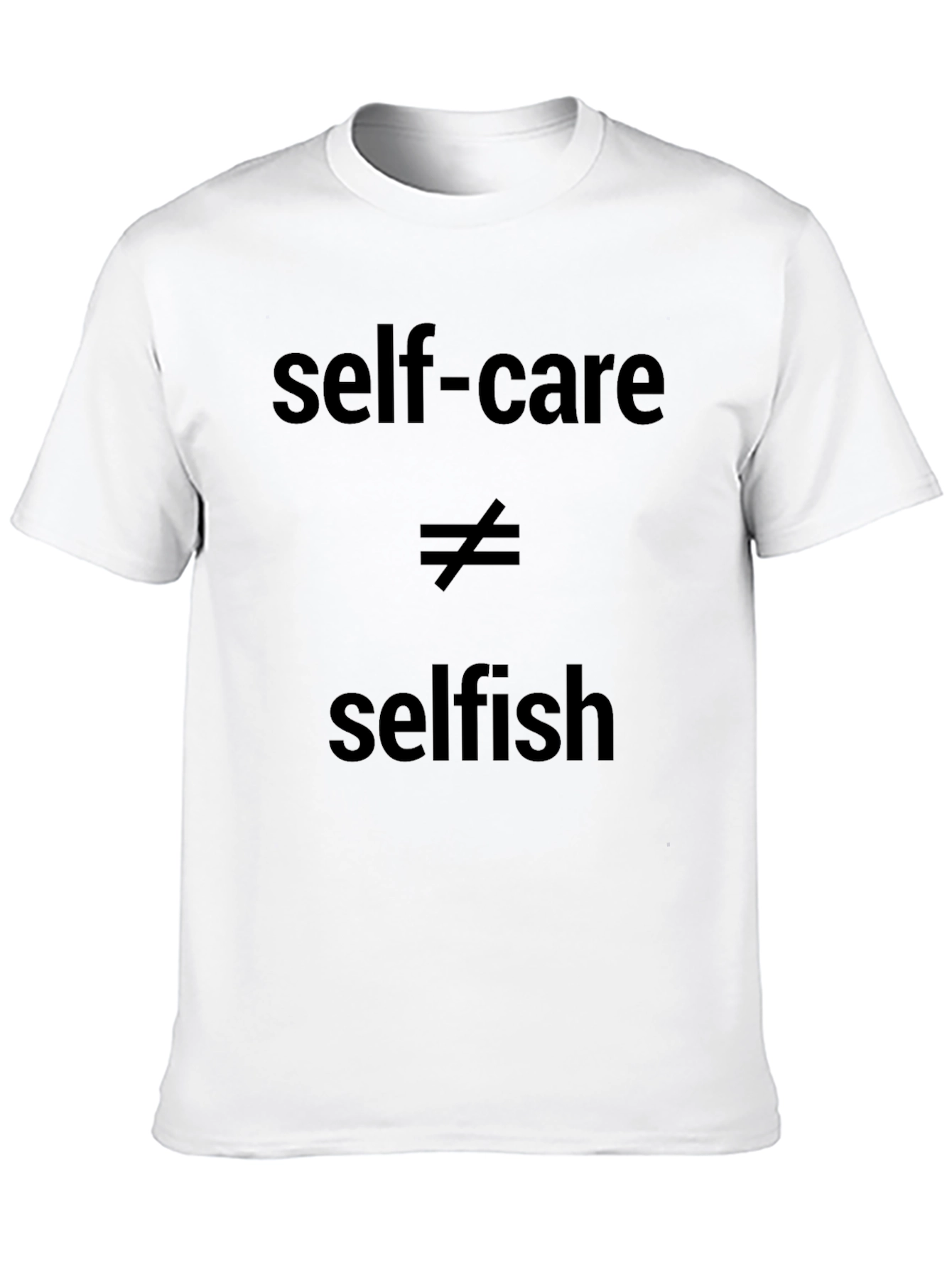 Black Self-Care Isn't Selfish Black Graphic Tee view 10