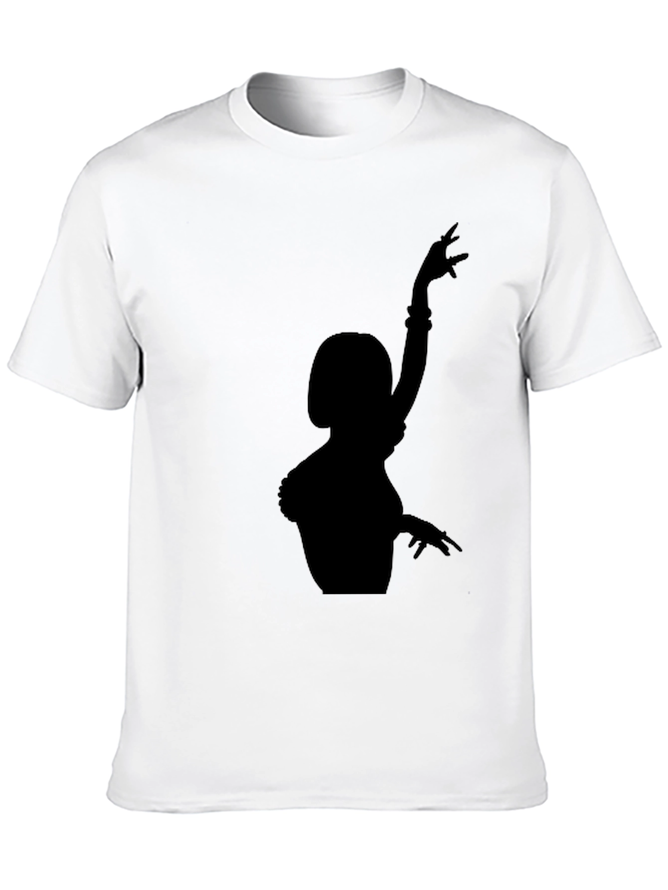 Black Silhouette Dancer Black T-Shirt view 10