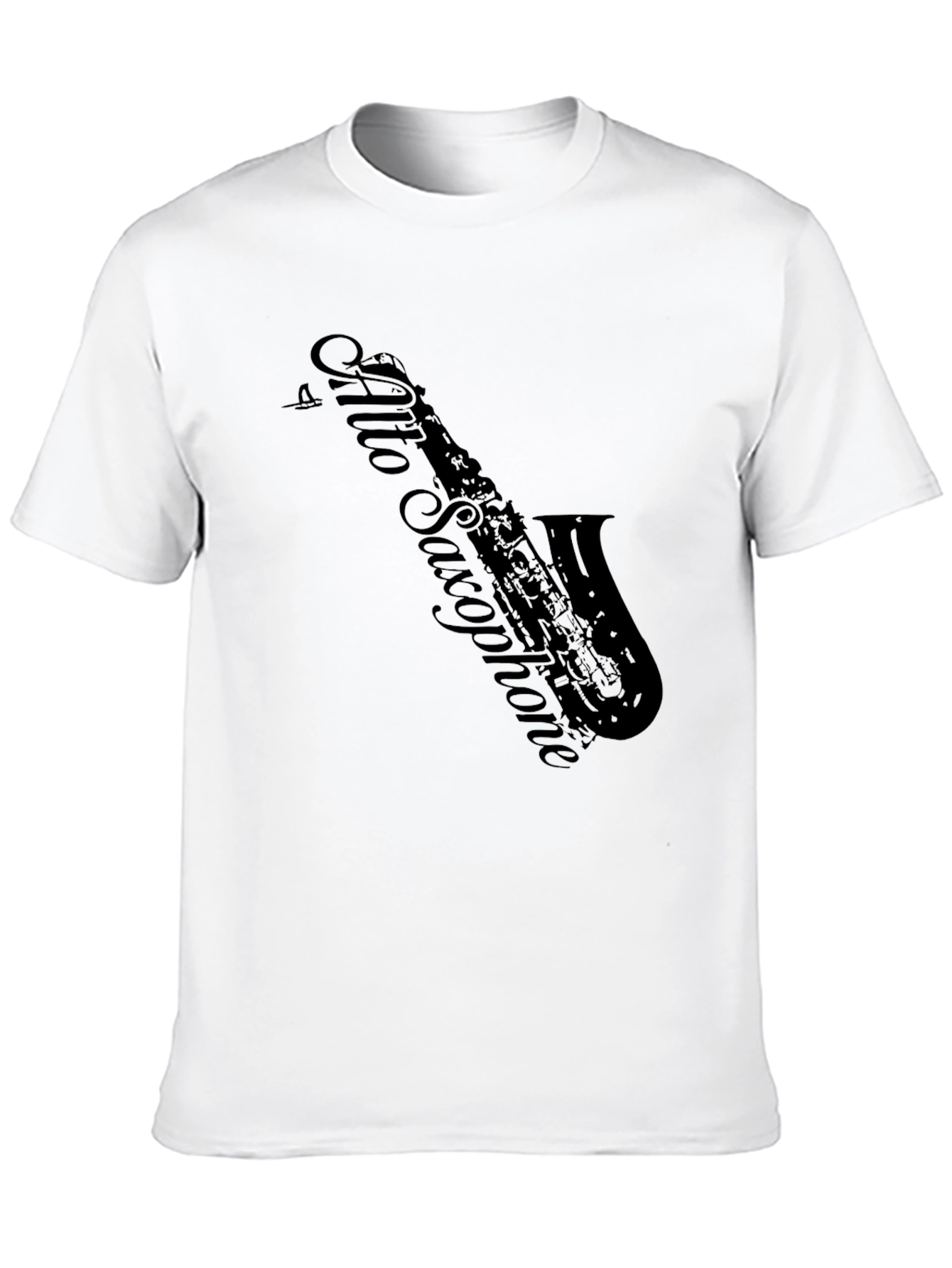 Black Alto Saxophone Graphic T-Shirt - Musician Tee view 10