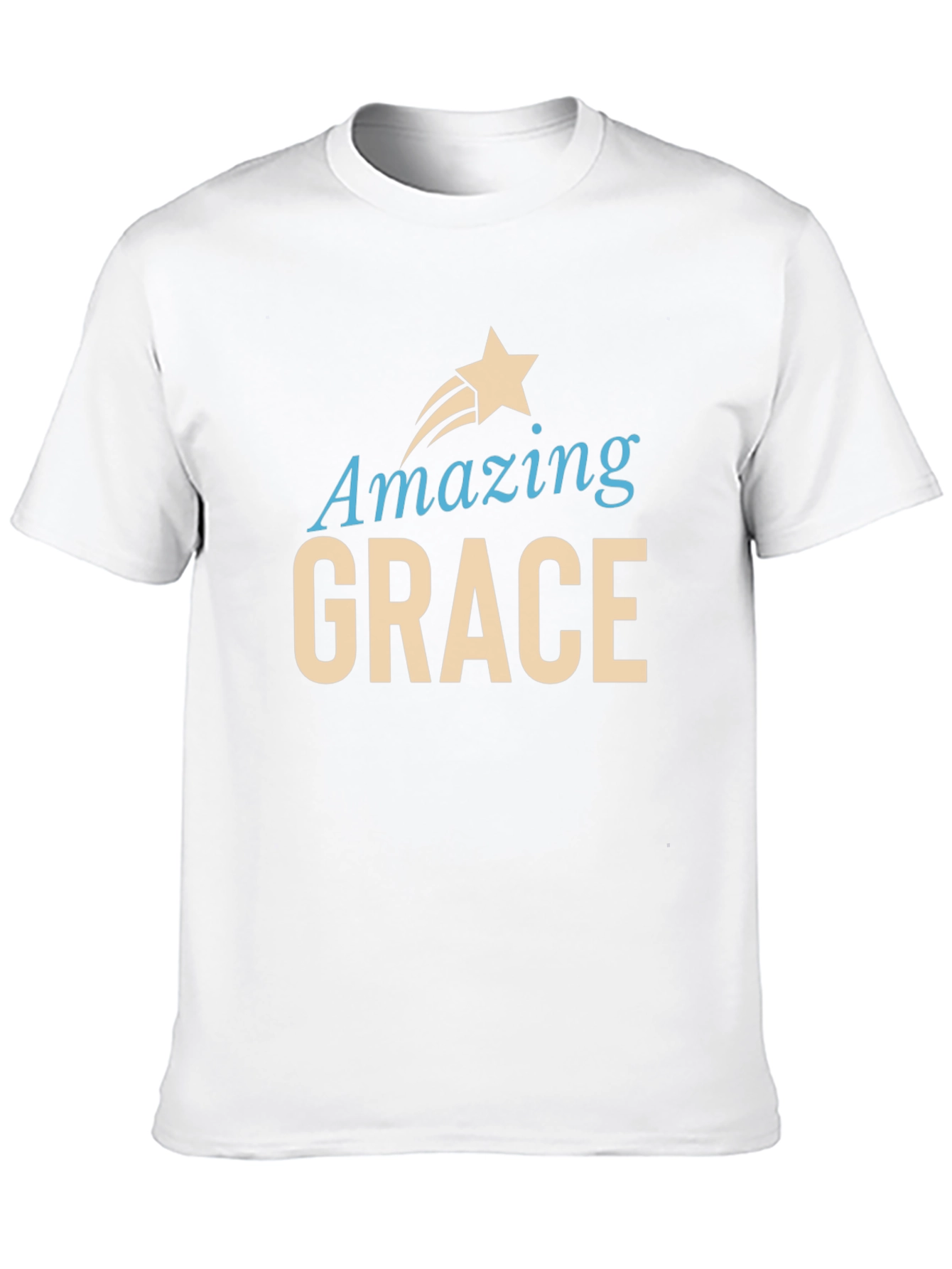 Black Amazing Grace Christian T-Shirt view 10