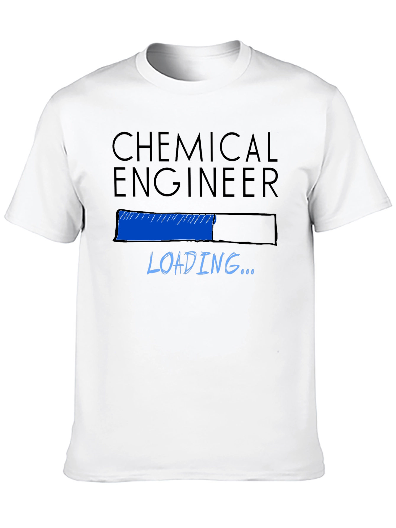 Black Chemical Engineer Loading T-Shirt - Black view 10