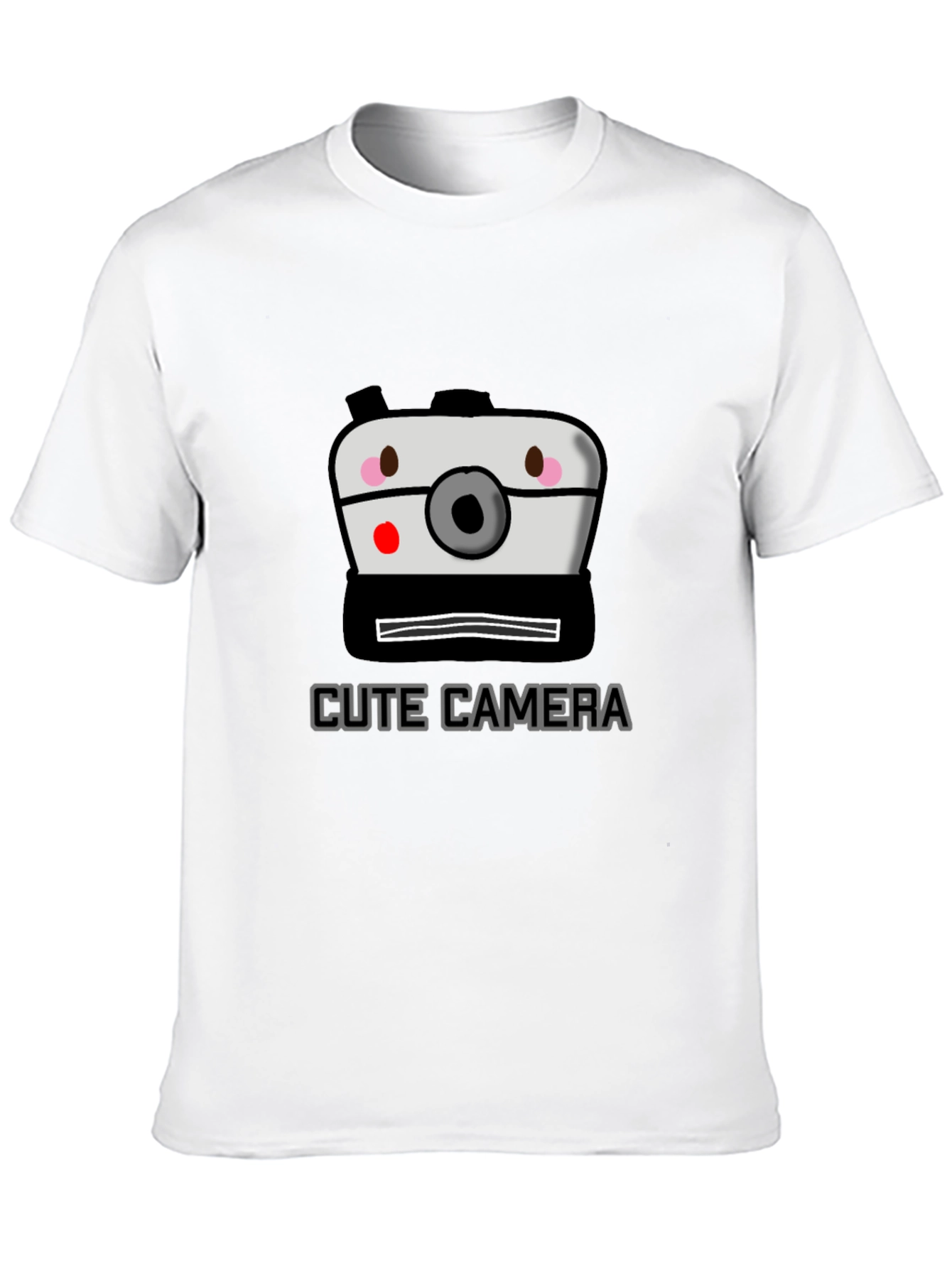 Black Cute Camera Graphic Tee - Fun Photo Shirt view 10