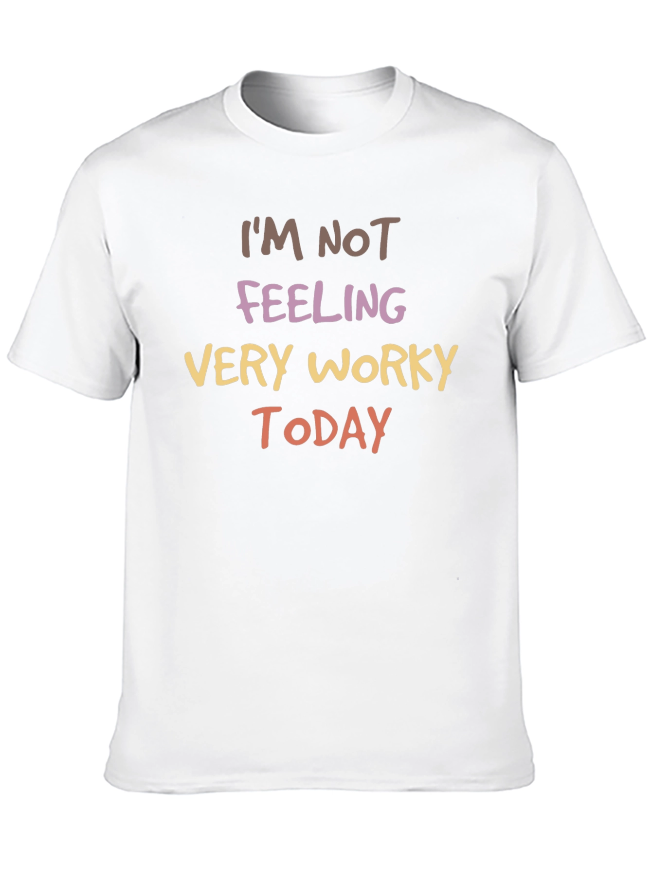 Black Funny "Not Feeling Worky" Graphic Tee view 10