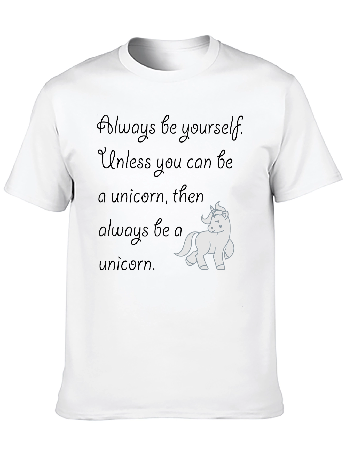 Black Unicorn T-Shirt - Always Be A Unicorn view 10