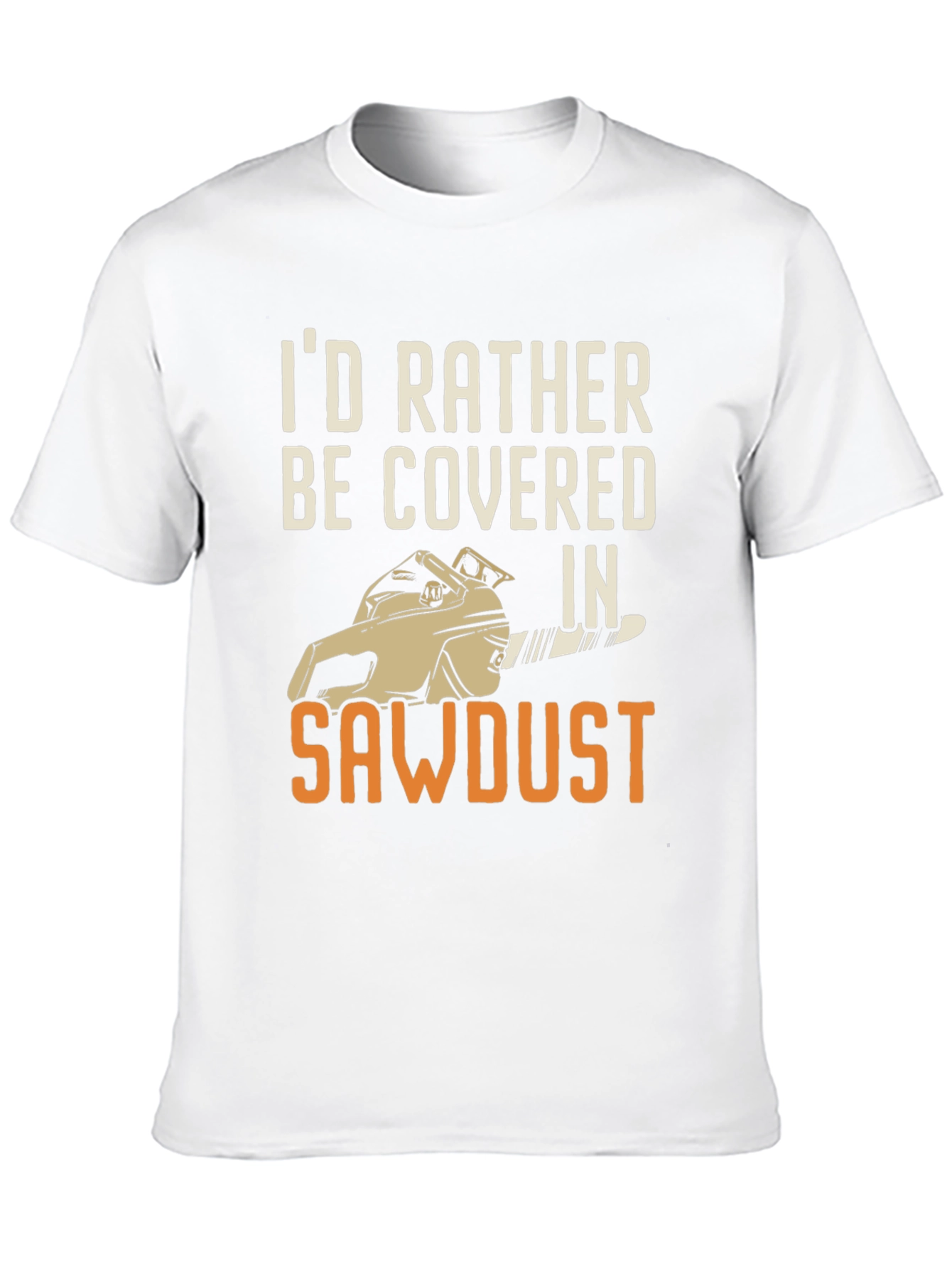 Black Sawdust Chainsaw Graphic T-Shirt - Lumberjack Apparel view 10