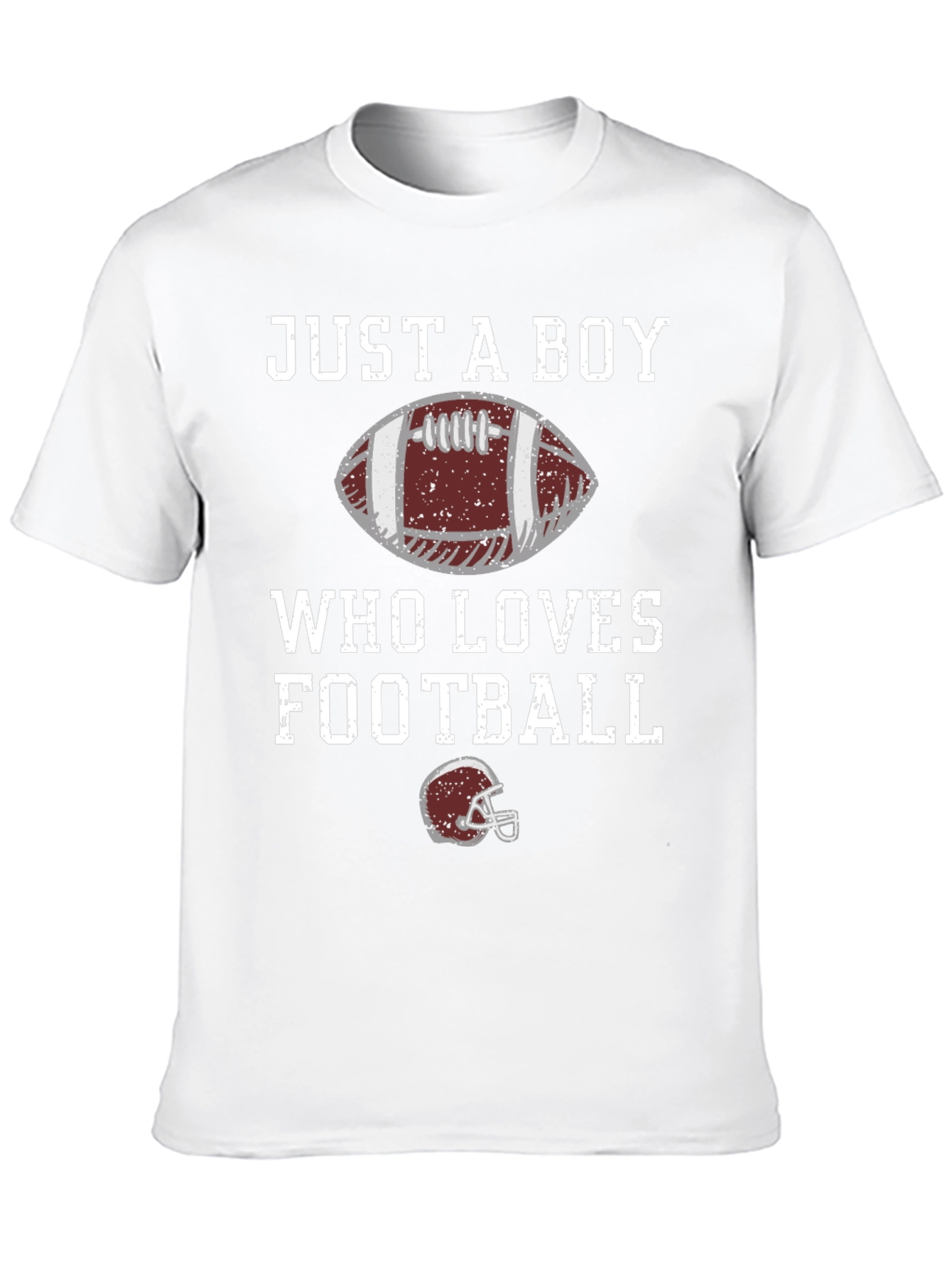 Black Just A Boy Who Loves Football T-Shirt view 10