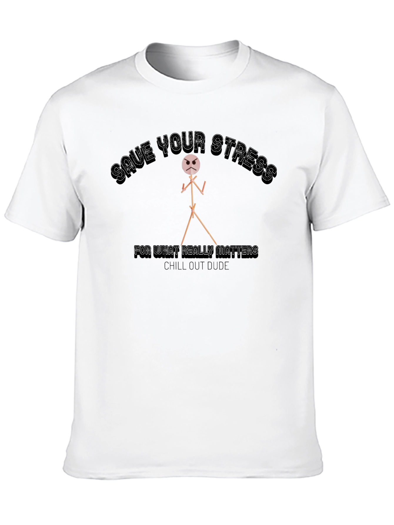 Black Chill Out Dude Graphic Tee view 10