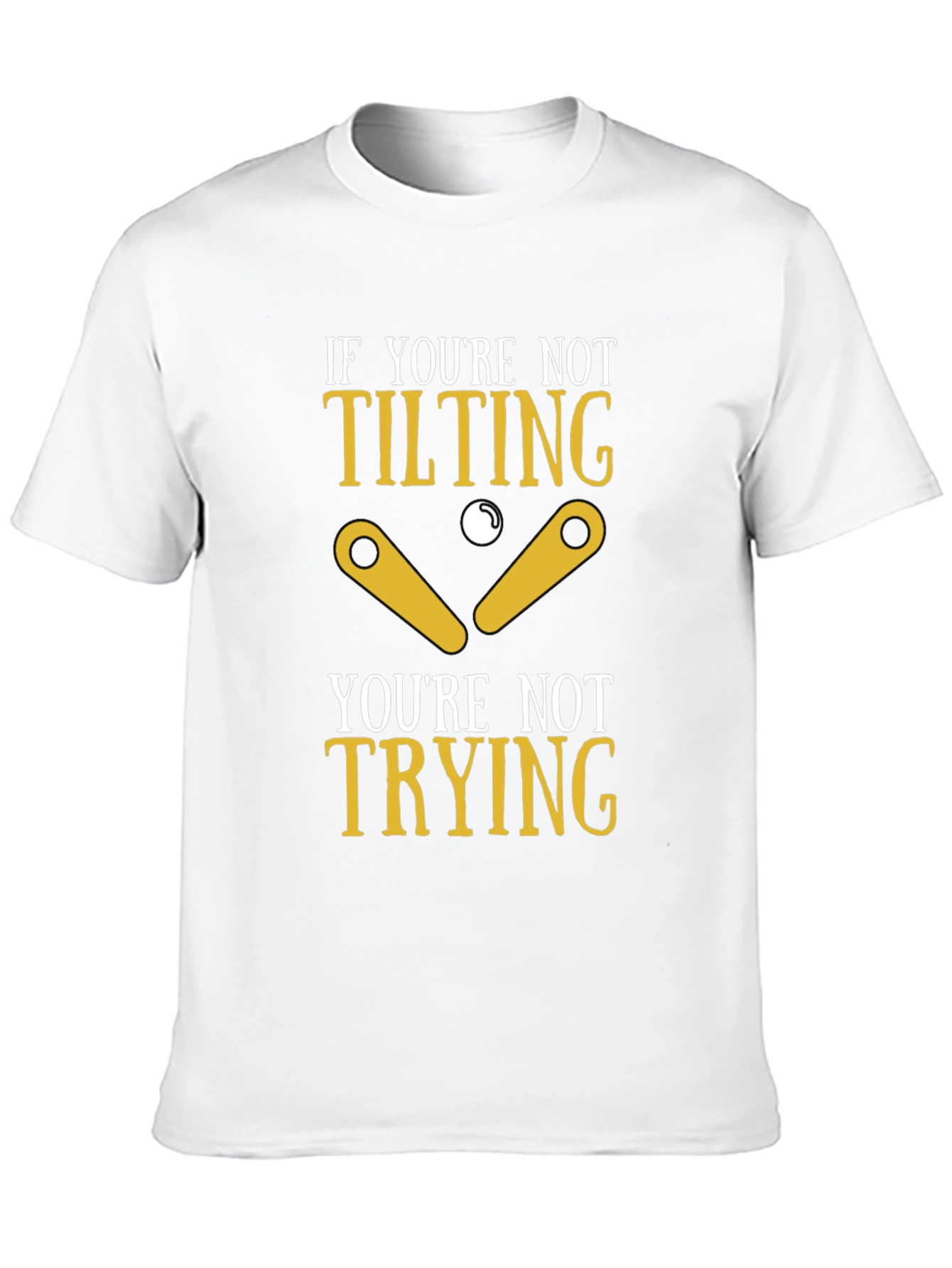 Black Tilting Pinball Funny T-Shirt view 10