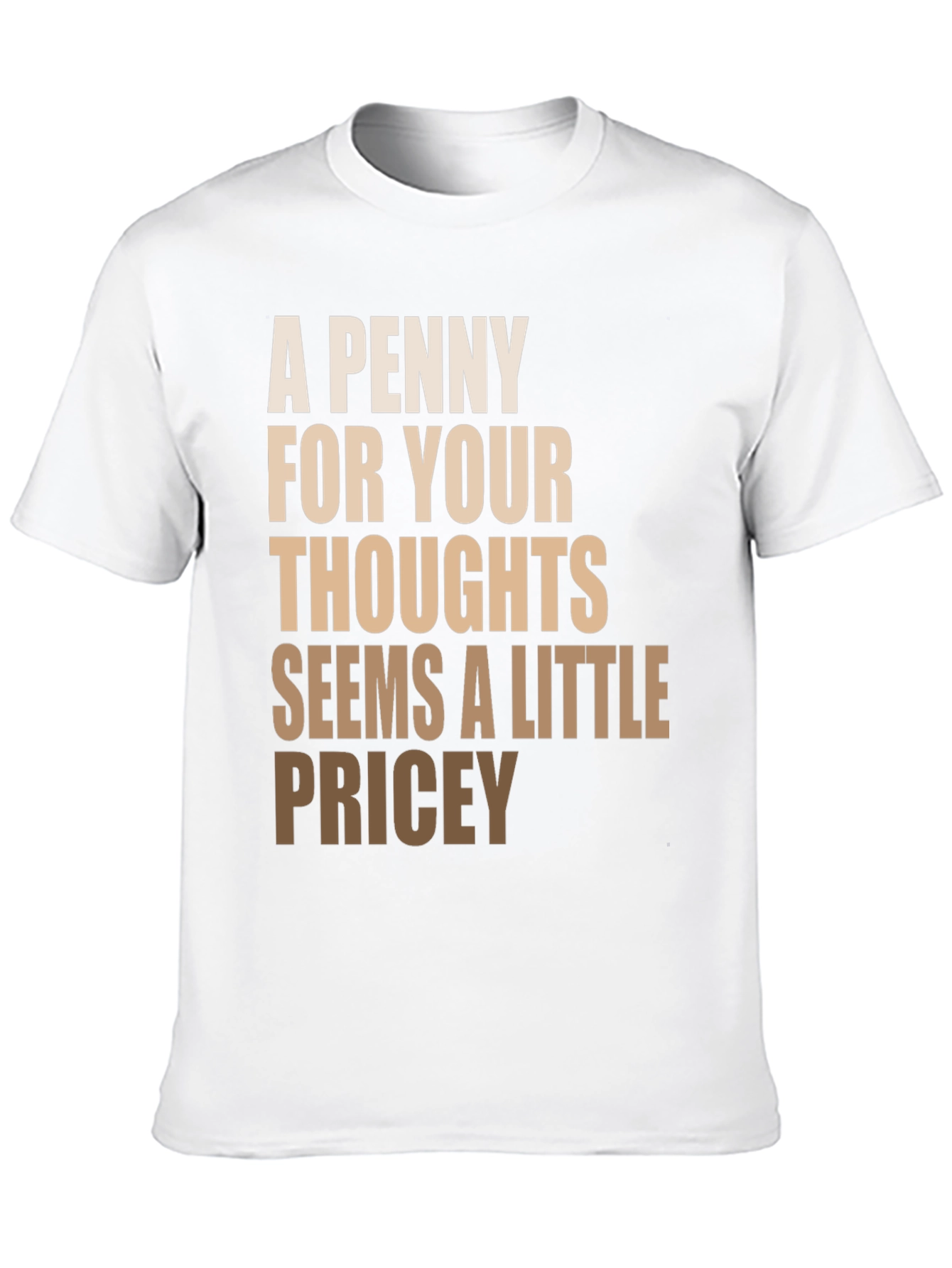 Black Funny Slogan T-Shirt - A Penny For Your Thoughts view 10