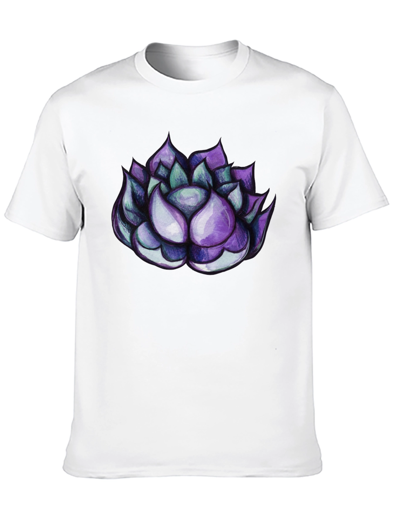 Black Succulent Graphic Tee - Cool Plant Lover Shirt view 10