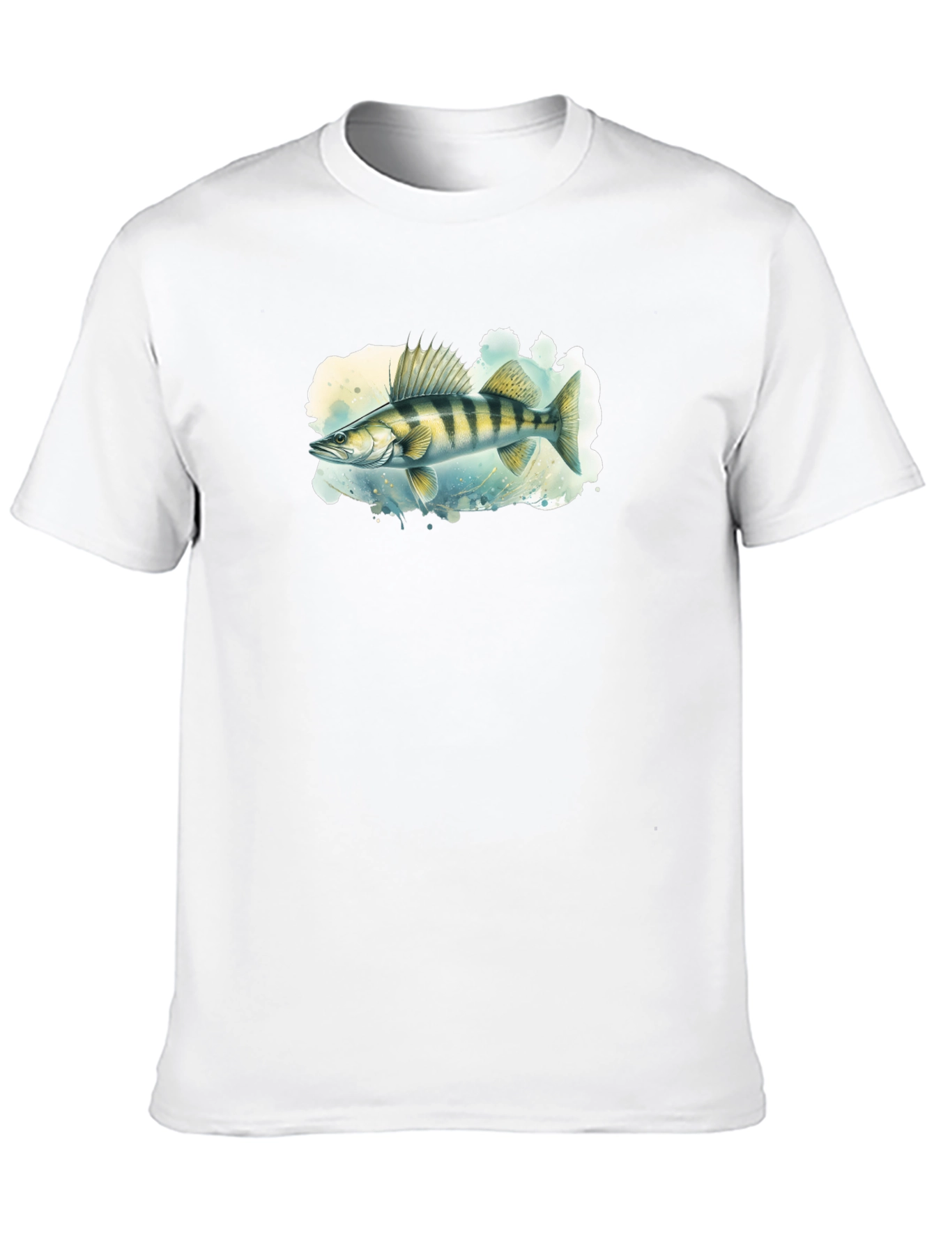 Black Walleye Fish Graphic Tee - Men's Black T-Shirt view 10