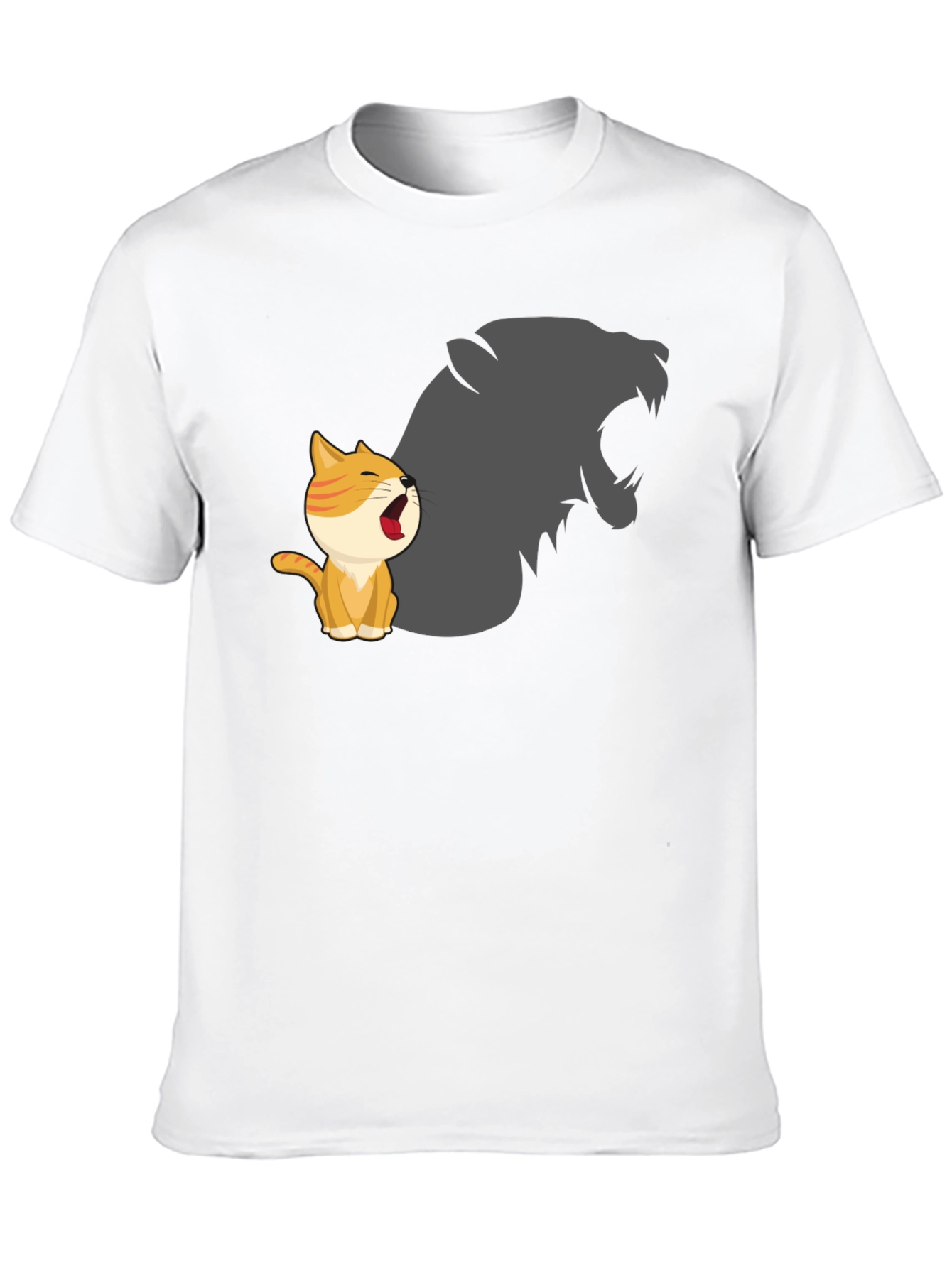 Black Cute Kitten Roar Graphic T-Shirt view 10