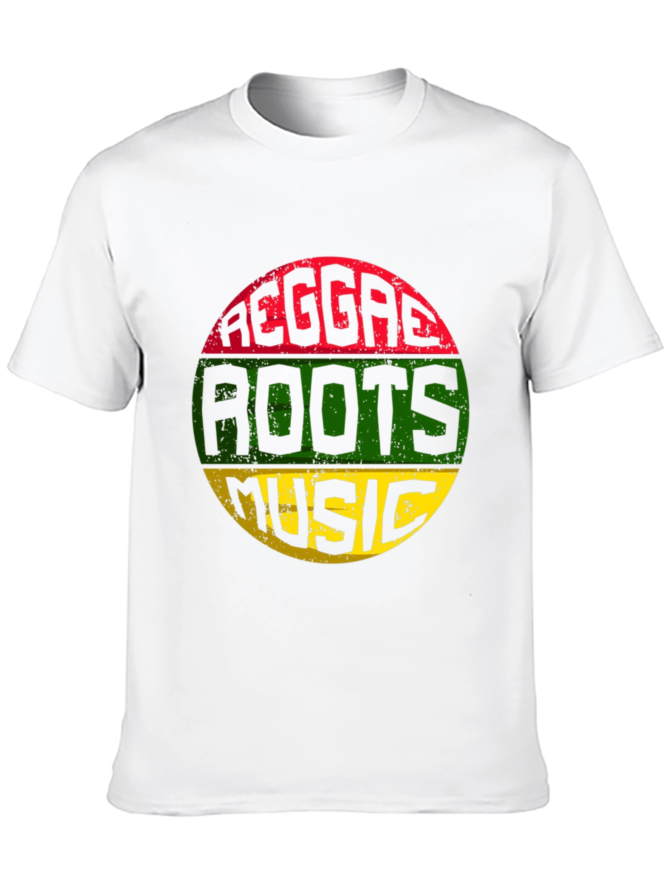 Black Reggae Roots Music T-Shirt - Black view 10