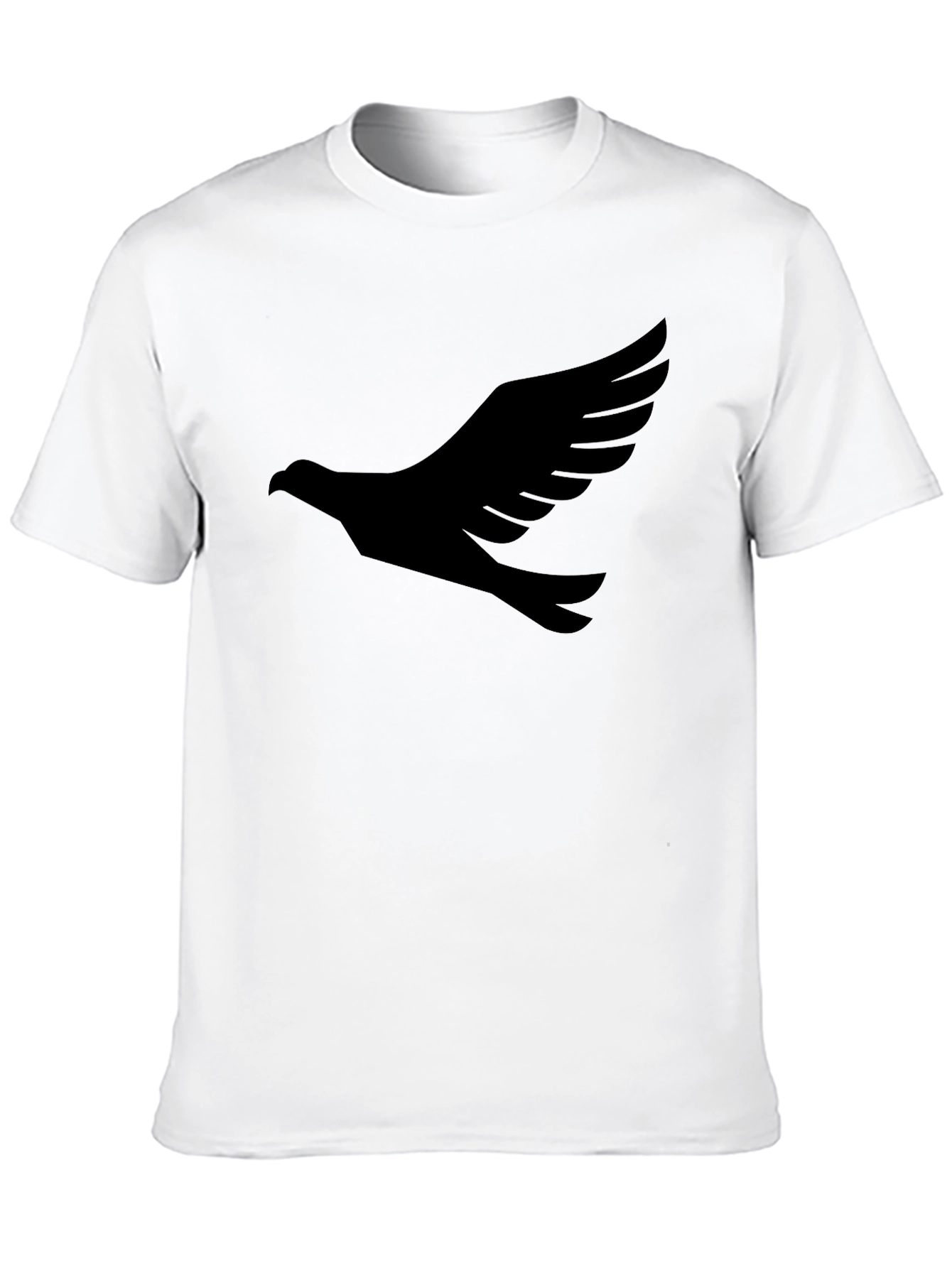 Black Black T-Shirt with Dove Graphic Print view 10