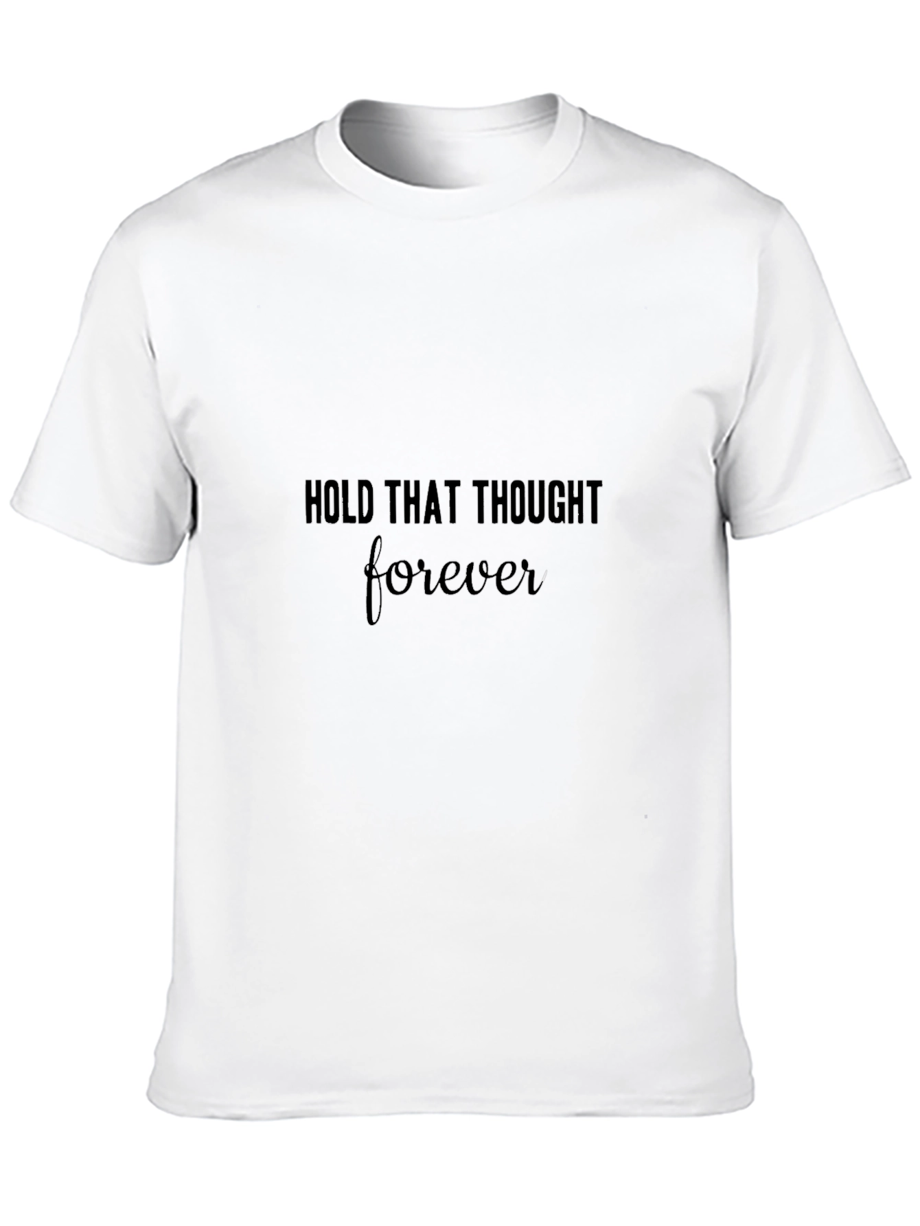 Black Hold That Thought Forever Black Tee view 10