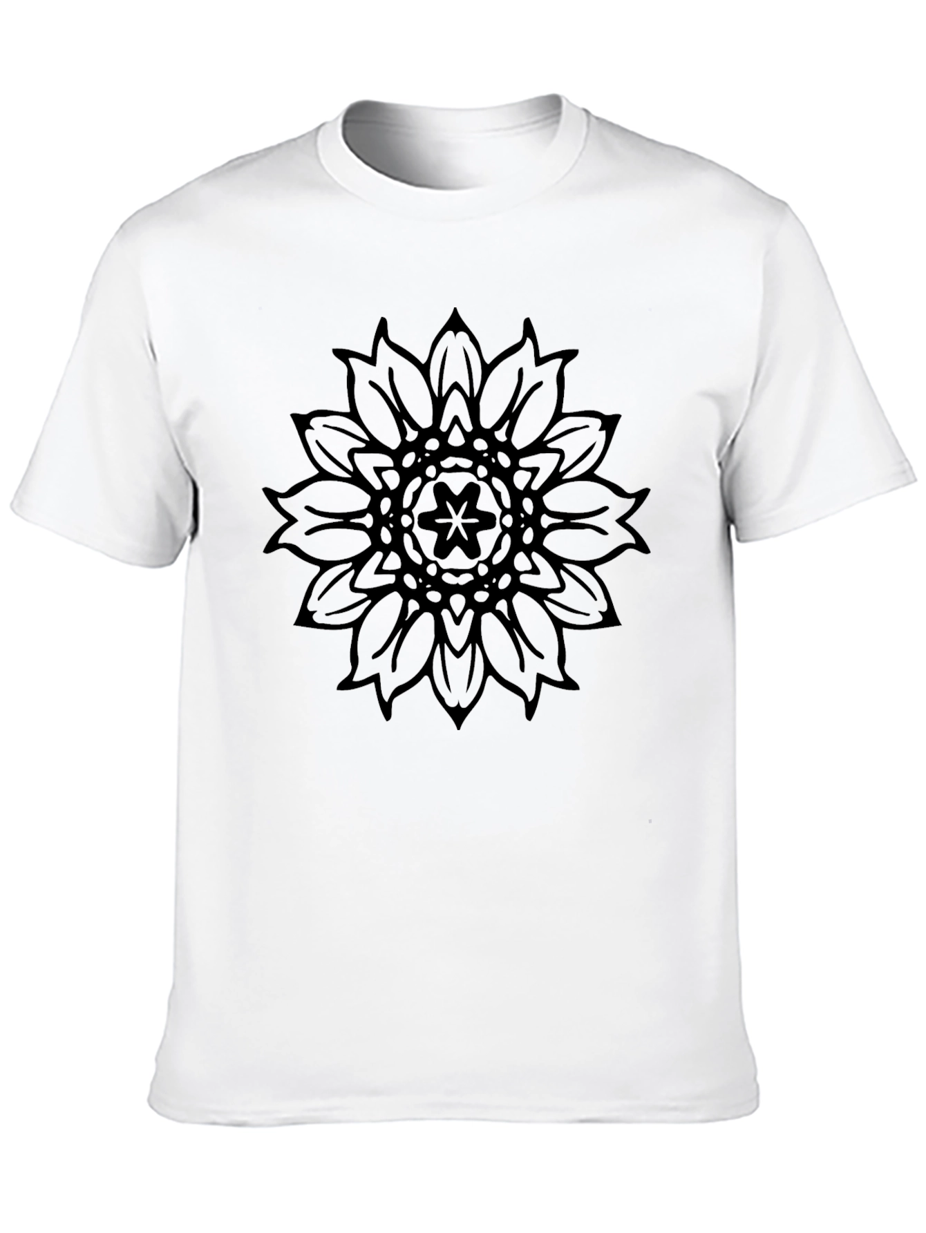 Black Black Mandala Graphic Tee - Casual Style view 10