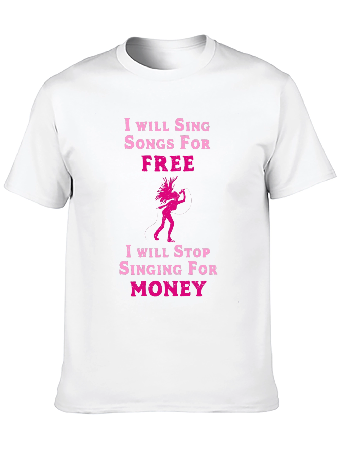 Black Sing For Free Graphic Tee view 10