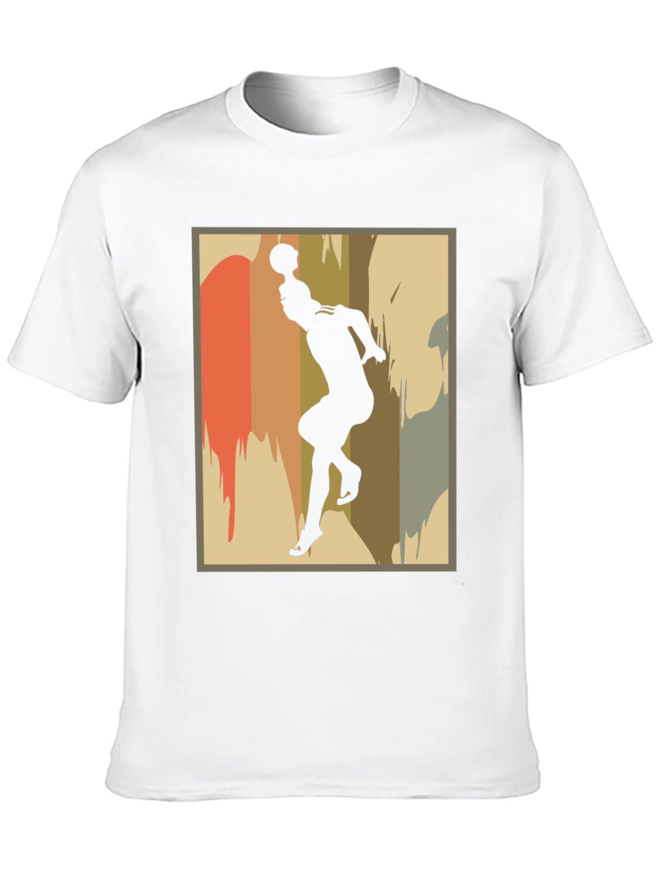 Black Retro Silhouette Graphic T-Shirt view 10