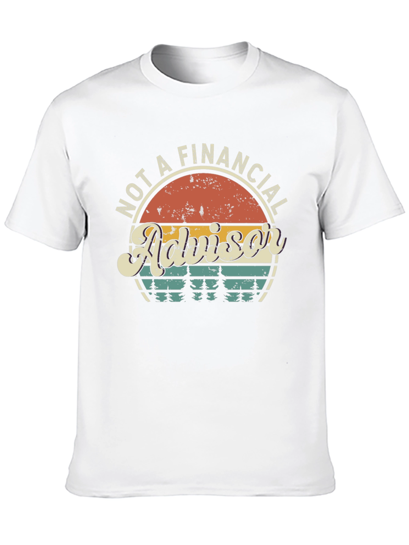 Black Not A Financial Advisor Graphic Tee view 10