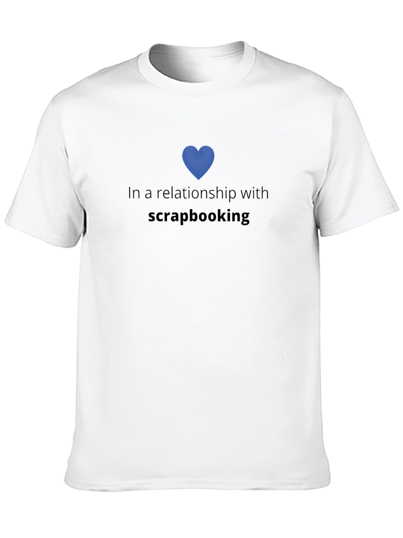 Black Scrapbooking Lover T-Shirt - In A Relationship With view 10