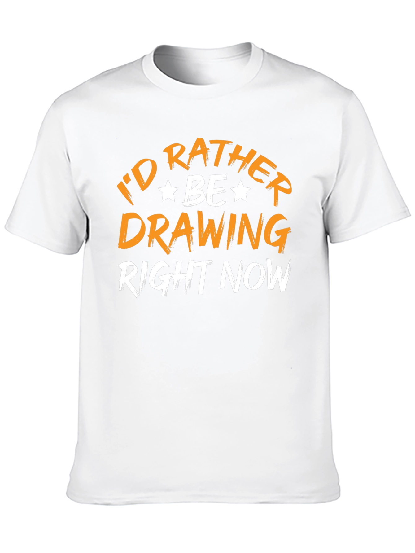 Black I'd Rather Be Drawing T-Shirt view 10