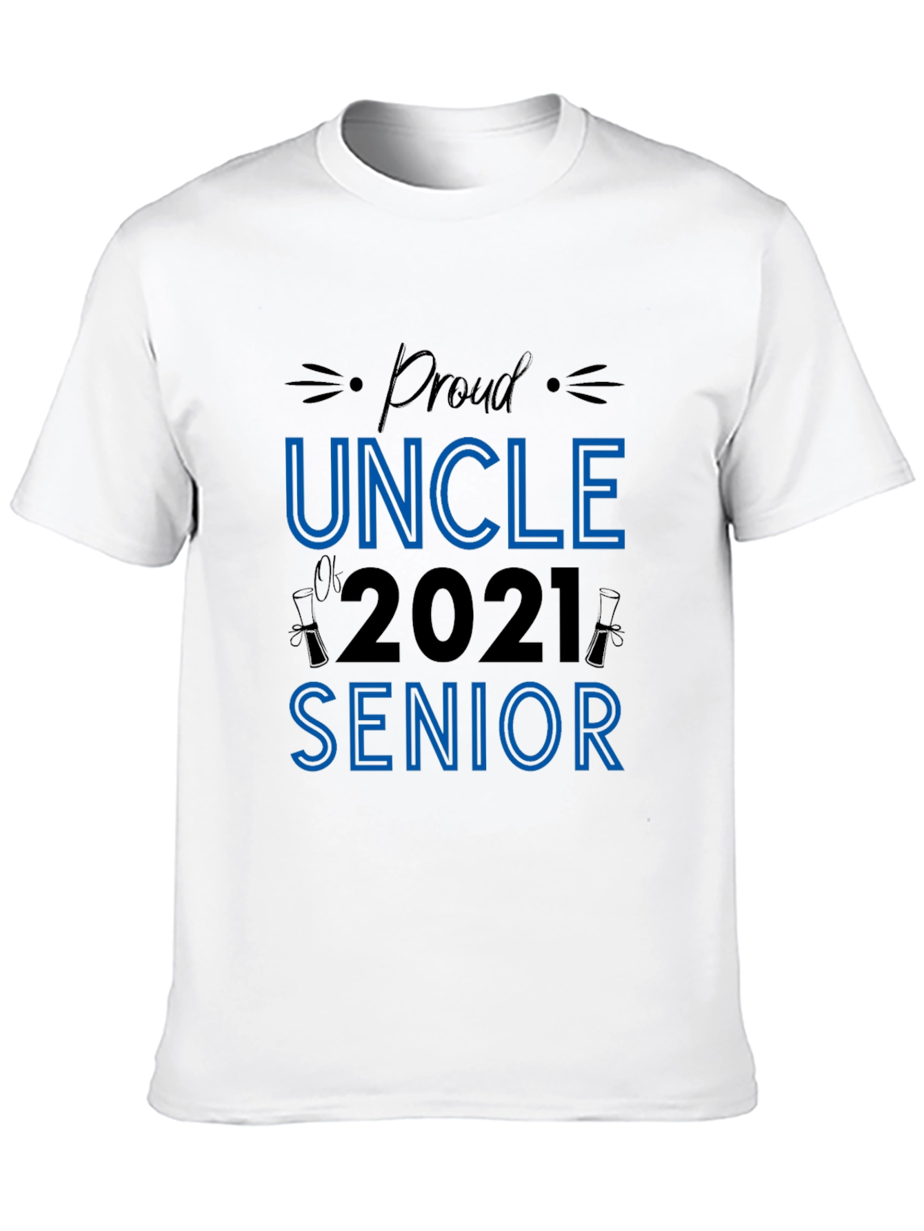 Black Proud Uncle 2021 Senior T-Shirt view 10