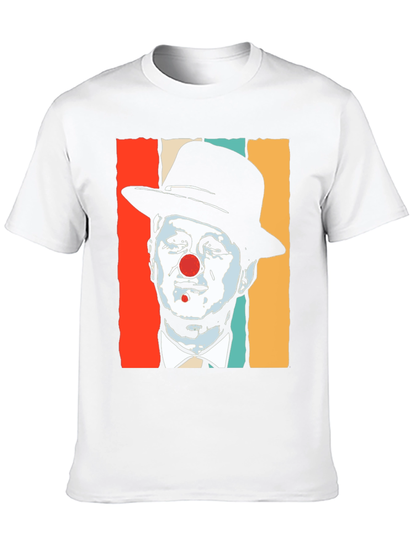 Black Clown Portrait Graphic T-Shirt - Retro Style view 10