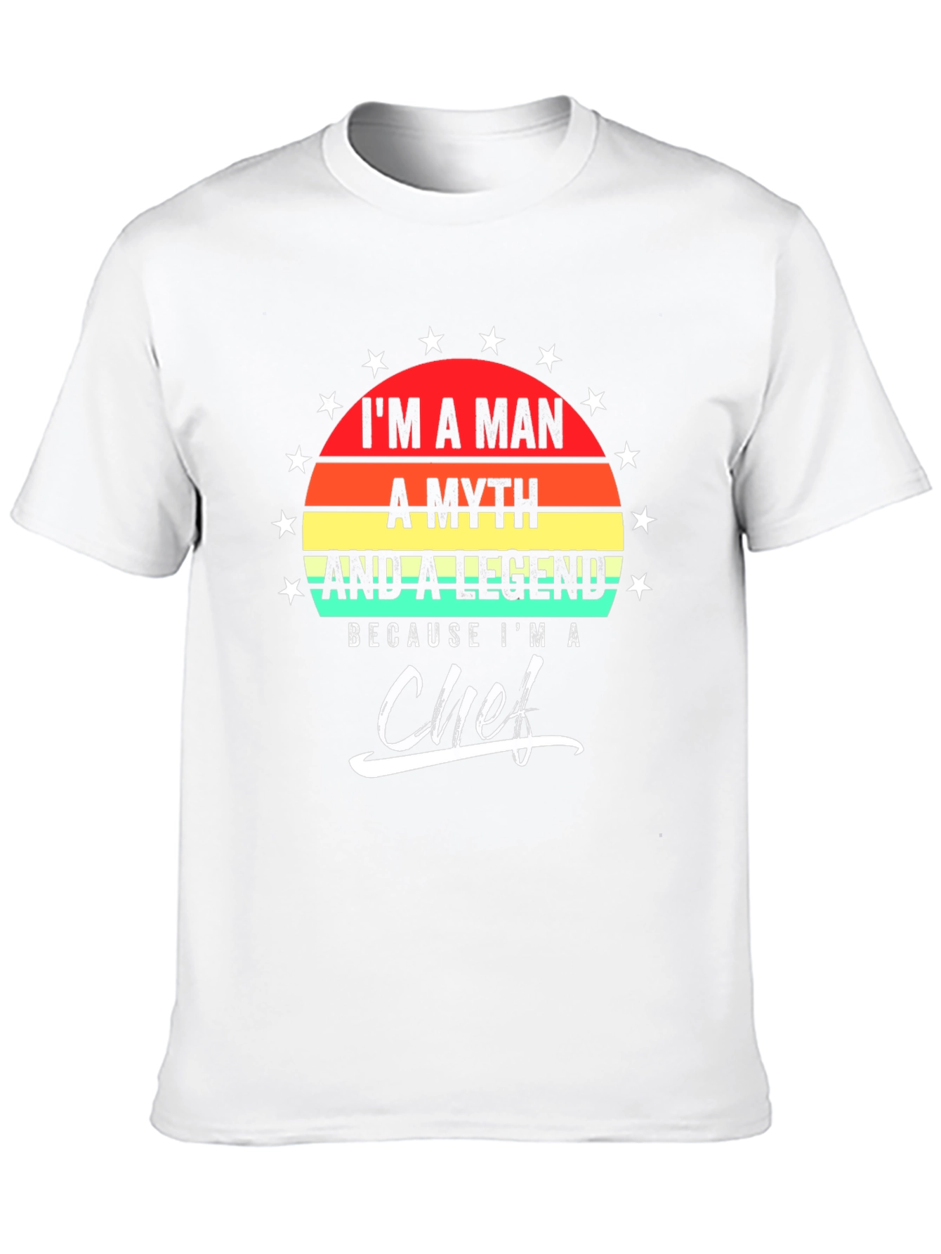 Black Man Myth Legend Chef T-Shirt view 10