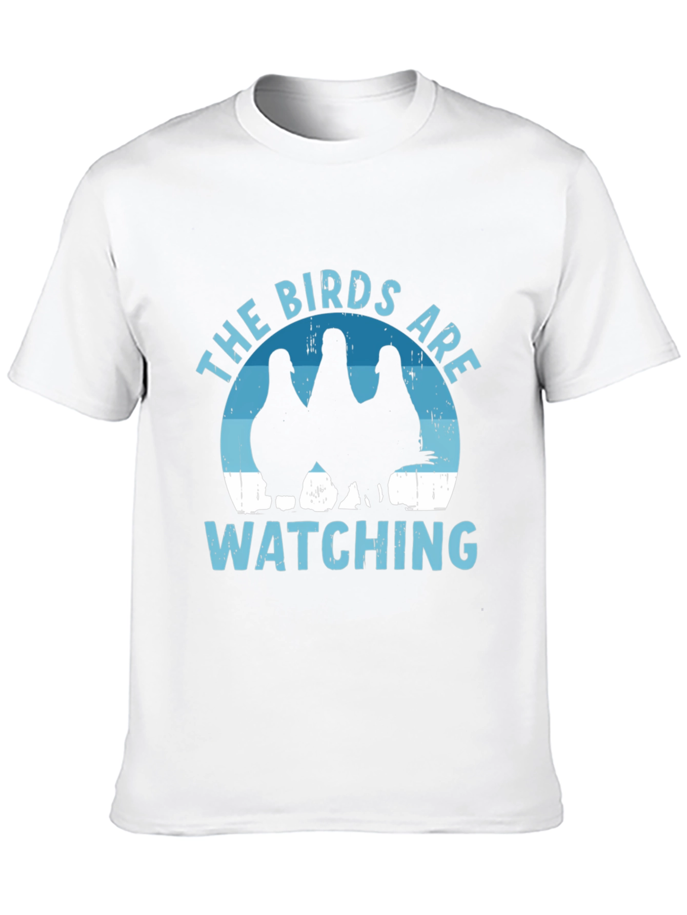 Black The Birds Are Watching T-Shirt - Funny Bird Lover Tee view 10