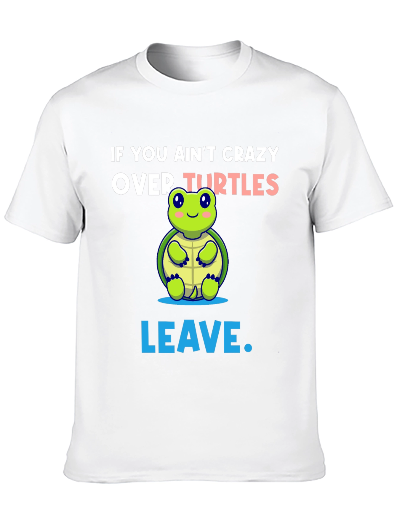 Black Crazy Over Turtles Graphic Tee view 10