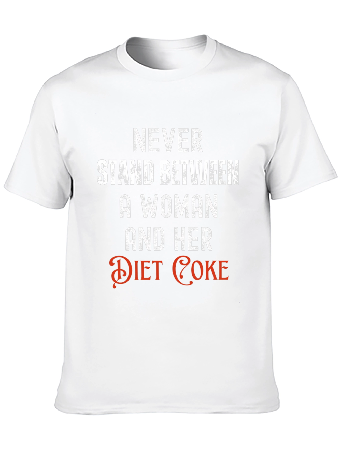 Black Diet Coke Lover T-Shirt - "Never Stand Between" view 10