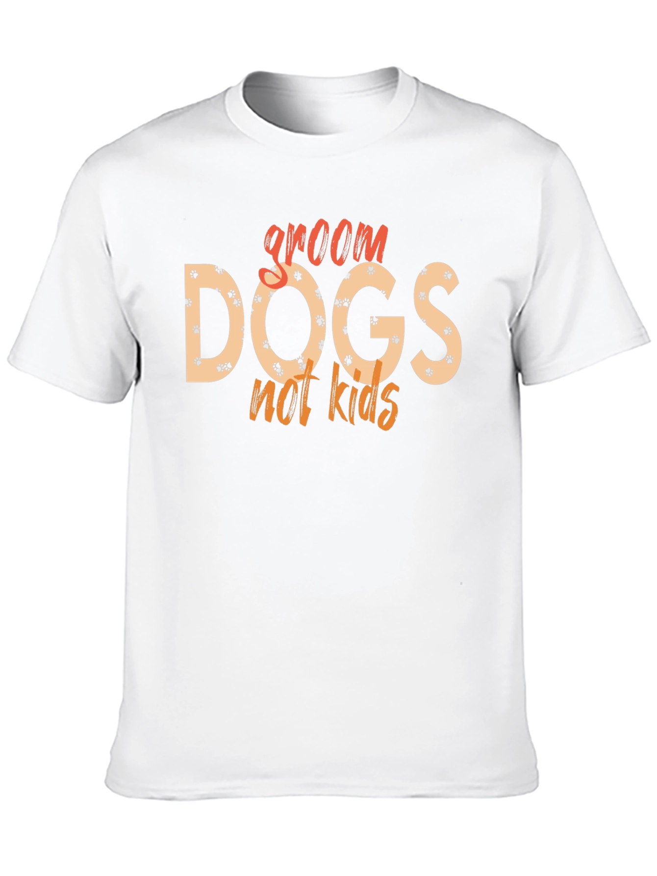 Black Groom Dogs Not Kids Graphic Tee view 10