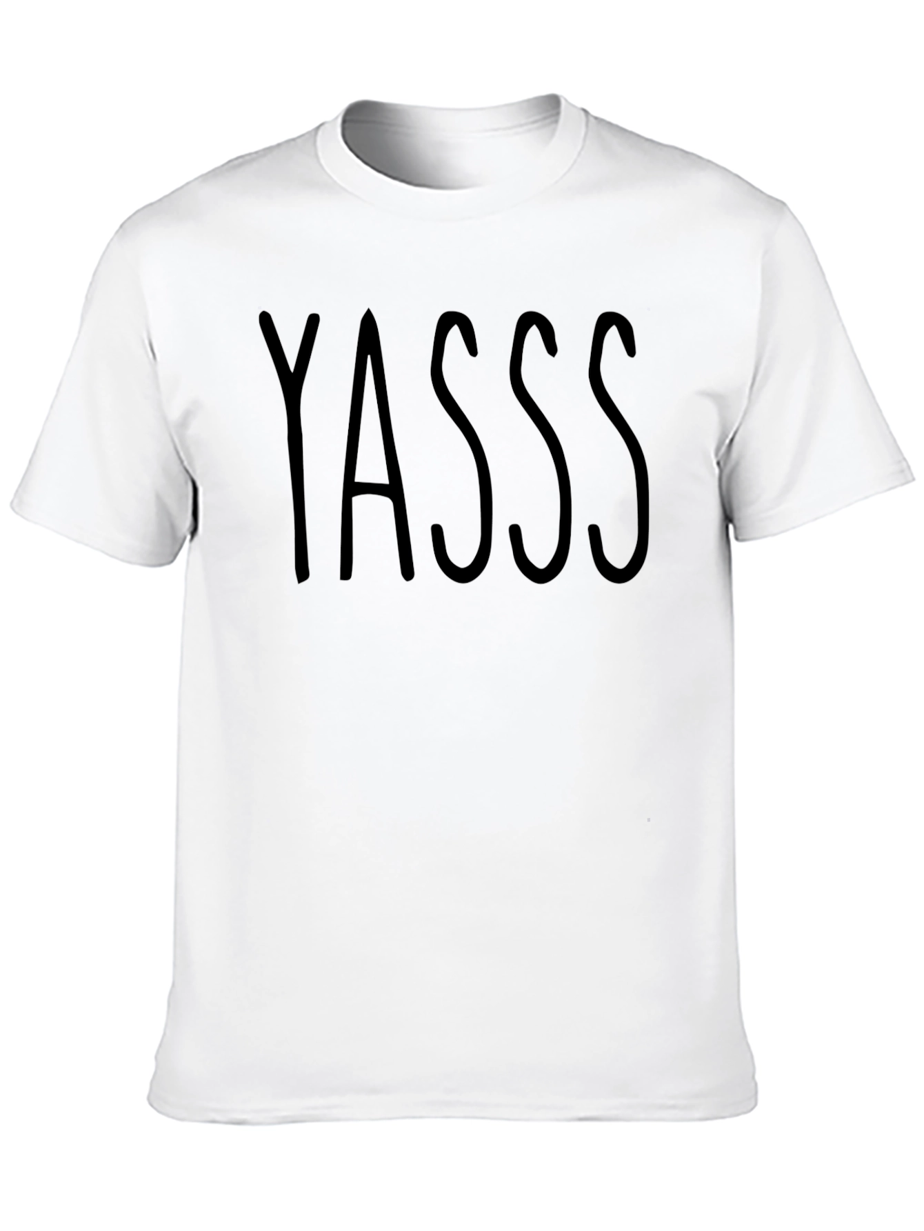 Black Yasss Graphic Tee - Trendy Statement Shirt view 10