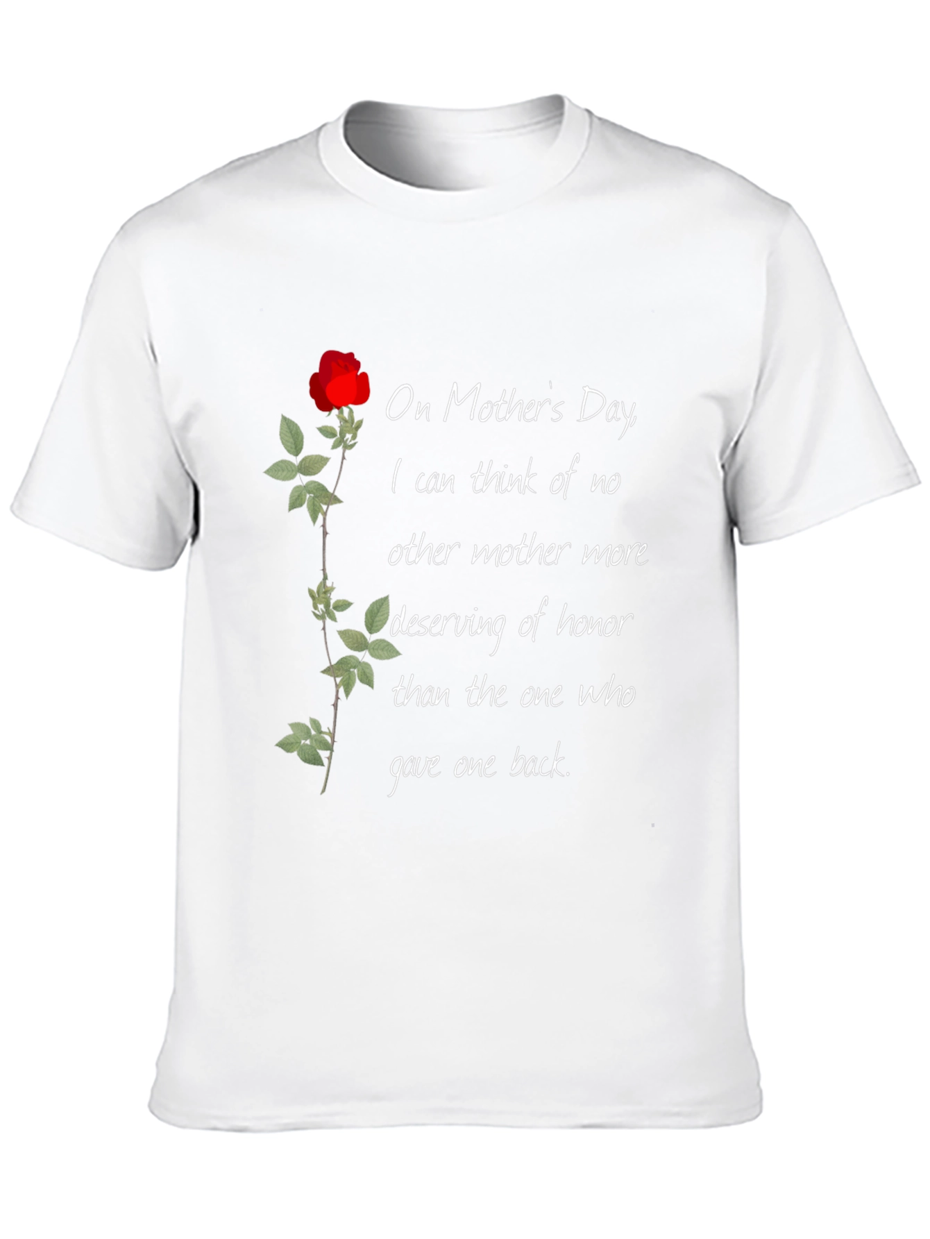 Black Mother's Day Rose T-Shirt view 10