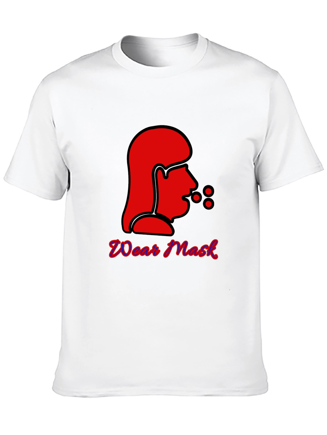 Black Wear Mask Graphic Tee - Black view 10