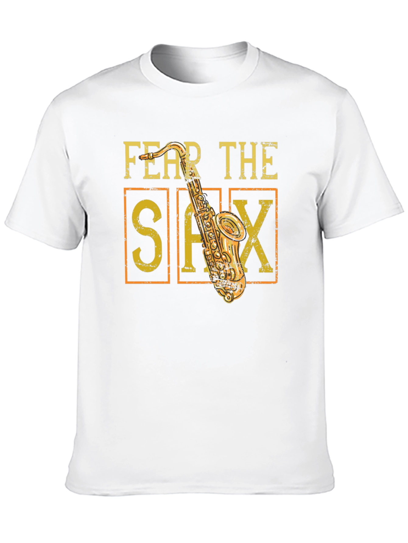 Black Fear The Sax T-Shirt - Musician Tee view 10