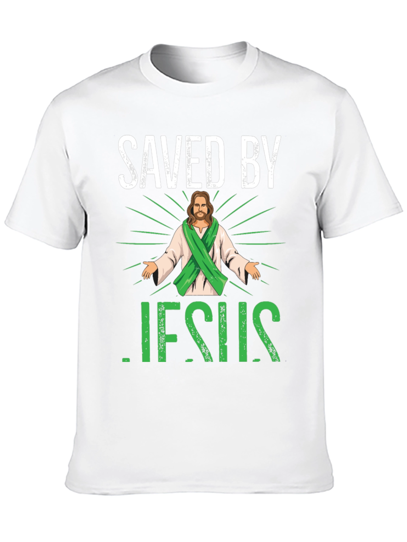 Saved by Jesus Graphic T-Shirt - 10