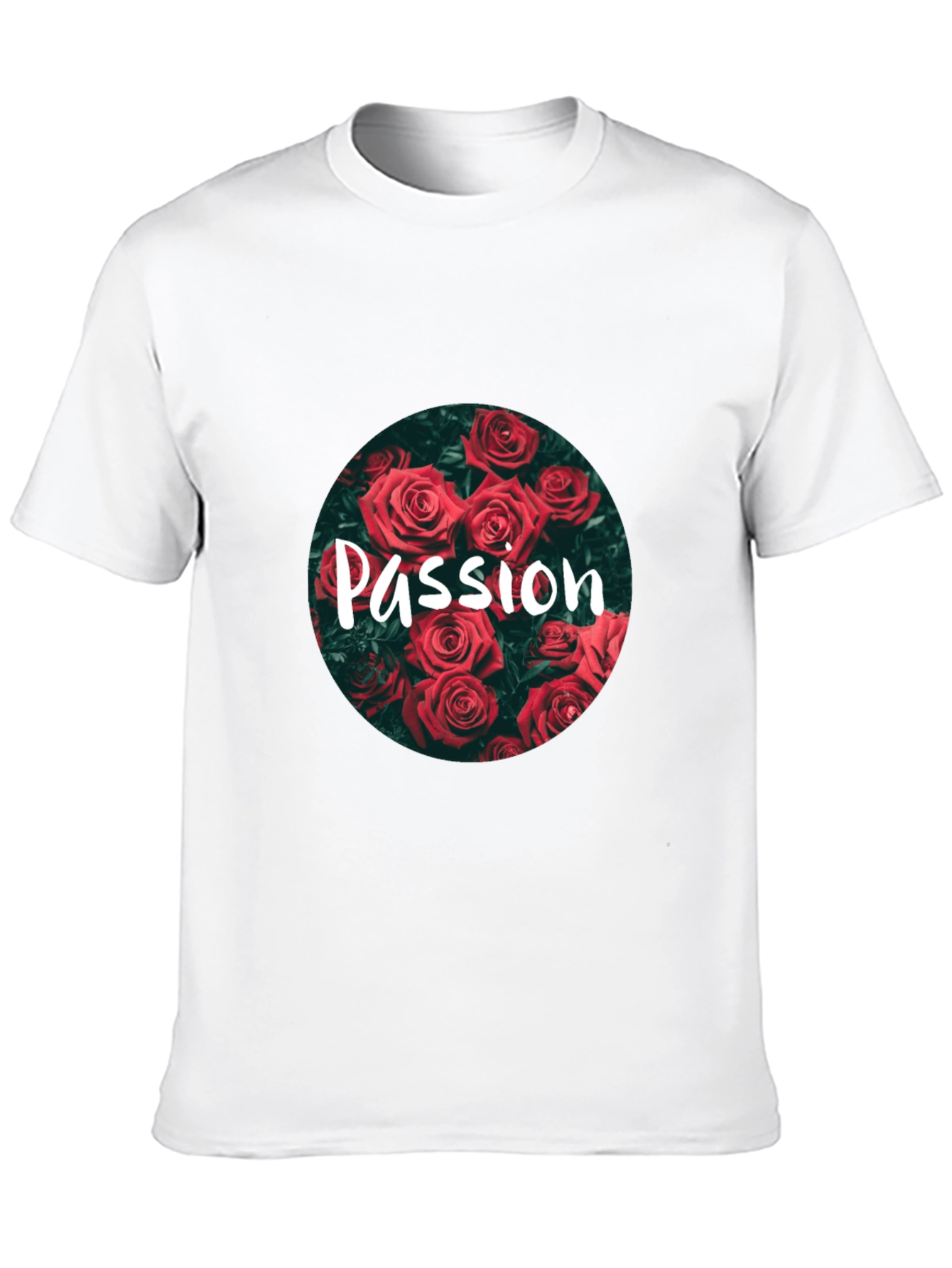 Black Passion Rose Graphic Tee - Stylish Floral Print Shirt view 10
