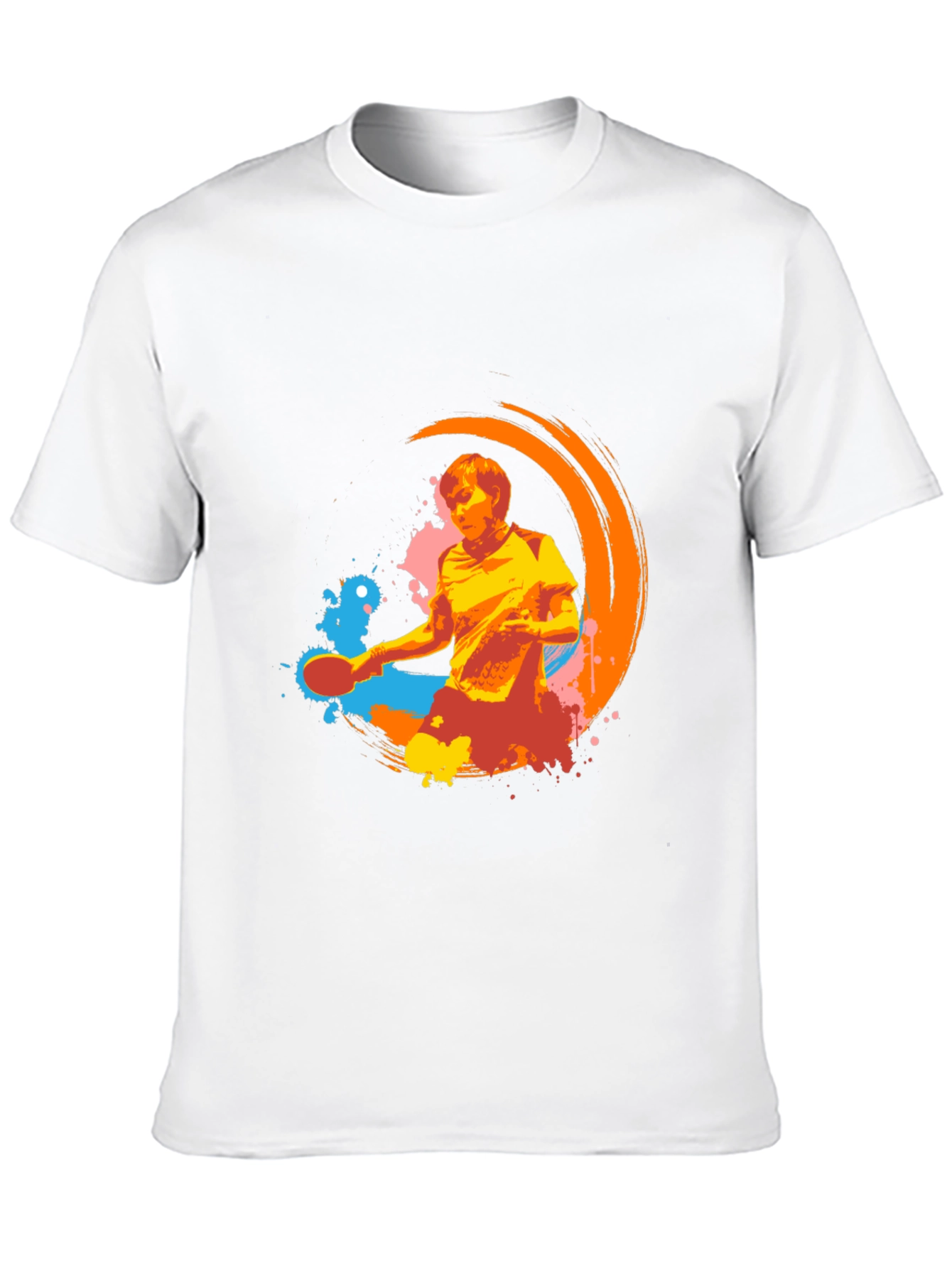 Black Cool Graphic Tee - Table Tennis Design view 10