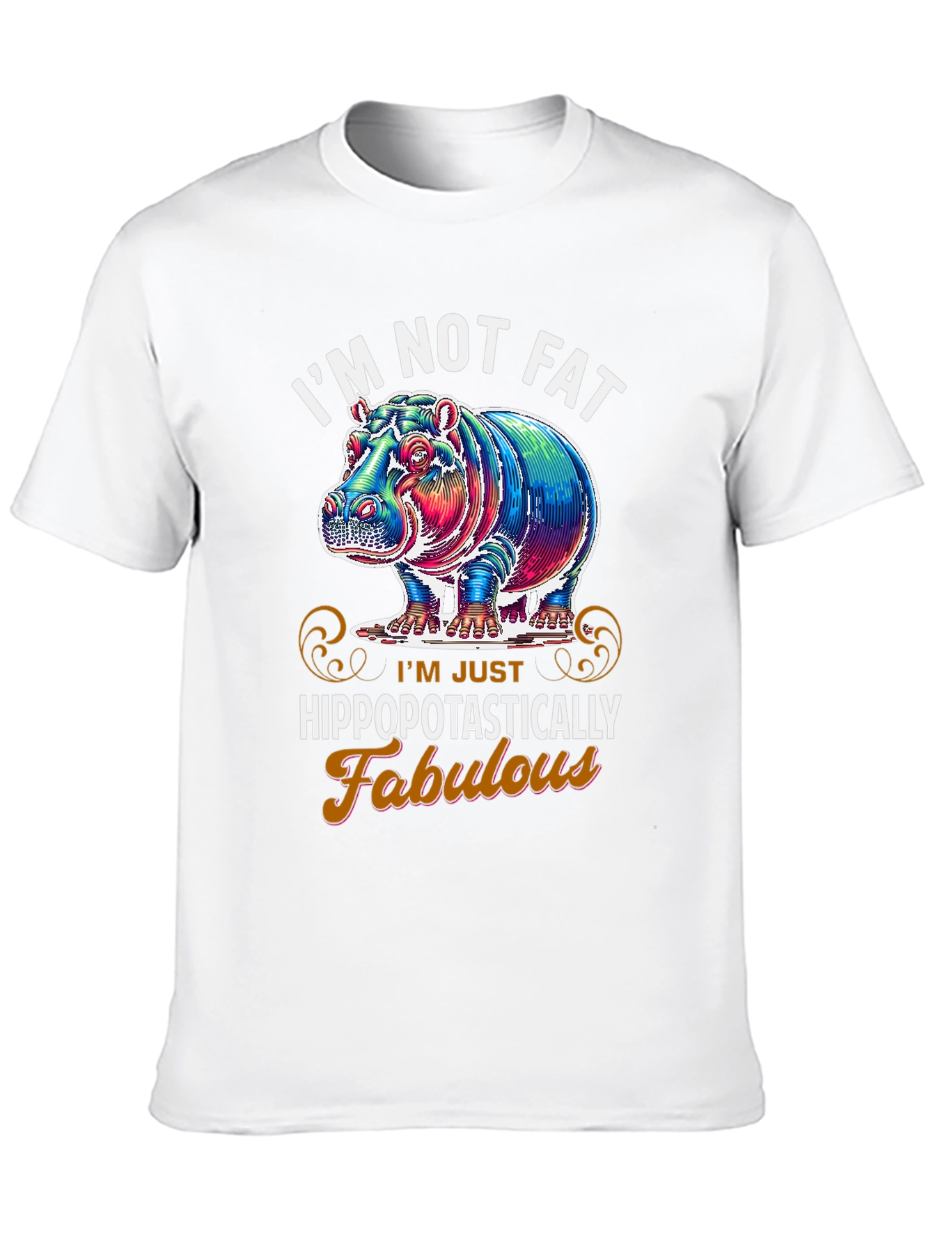 Black Hippopotastically Fabulous T-Shirt view 10
