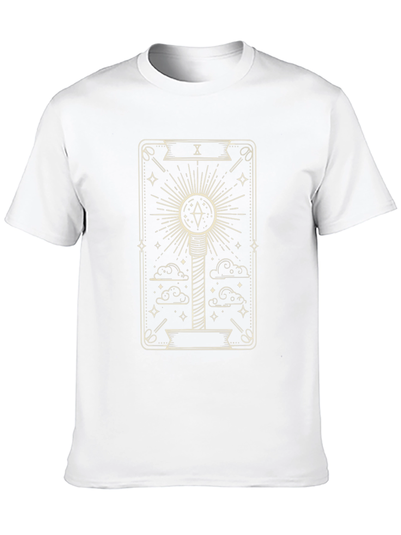 Black Tarot Card Design T-Shirt view 10