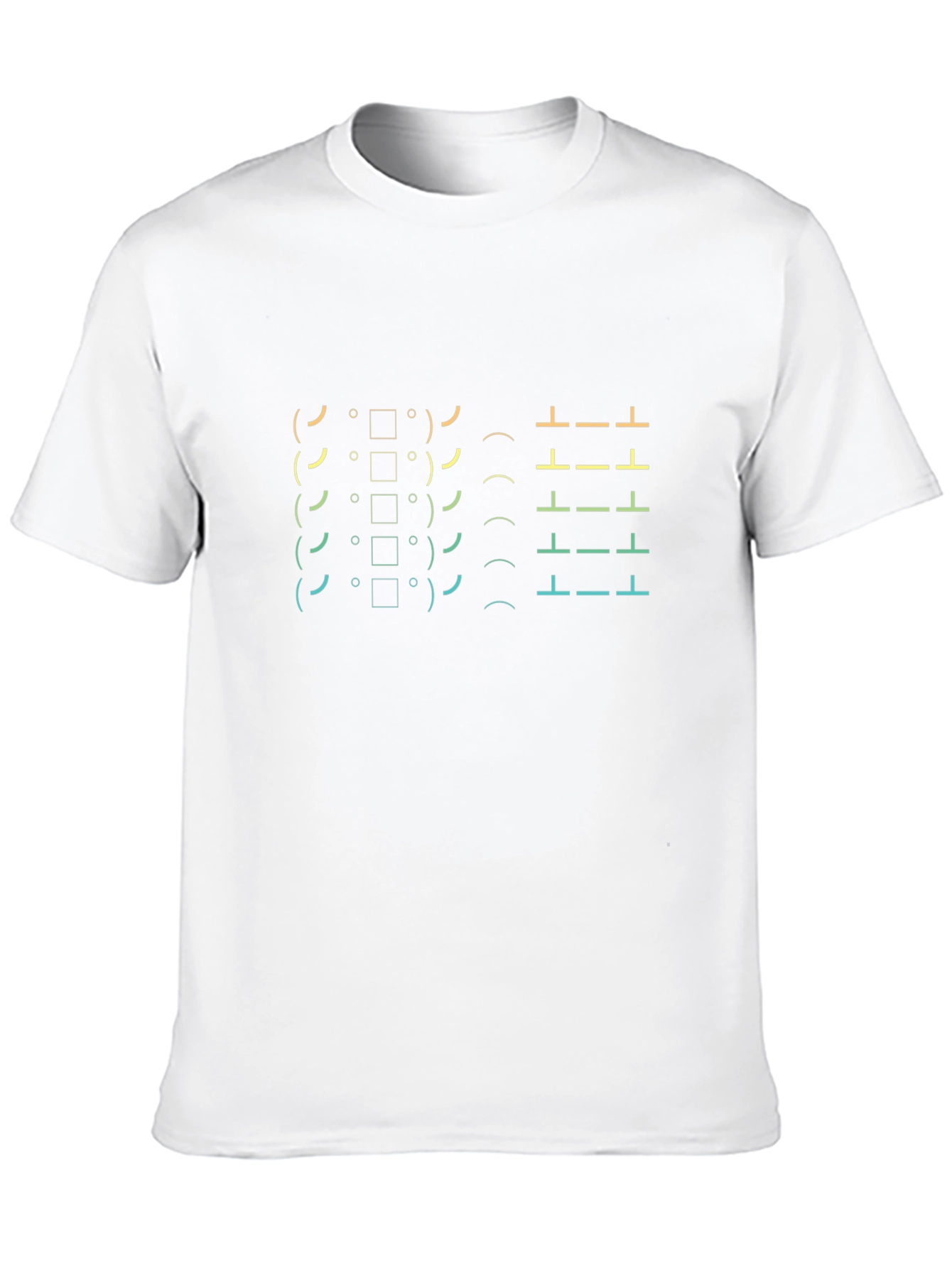 Black Black ASCII Pattern T-Shirt view 10