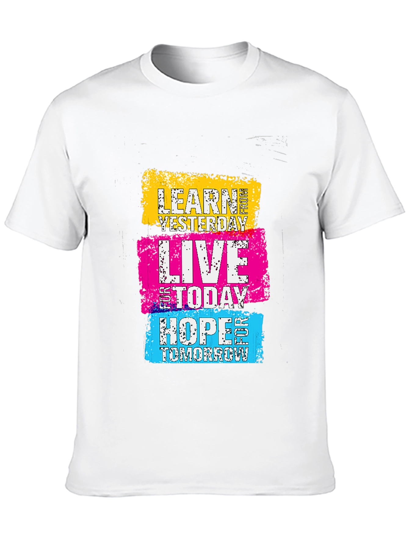 Black Motivational Learn Live Hope Graphic Tee view 10