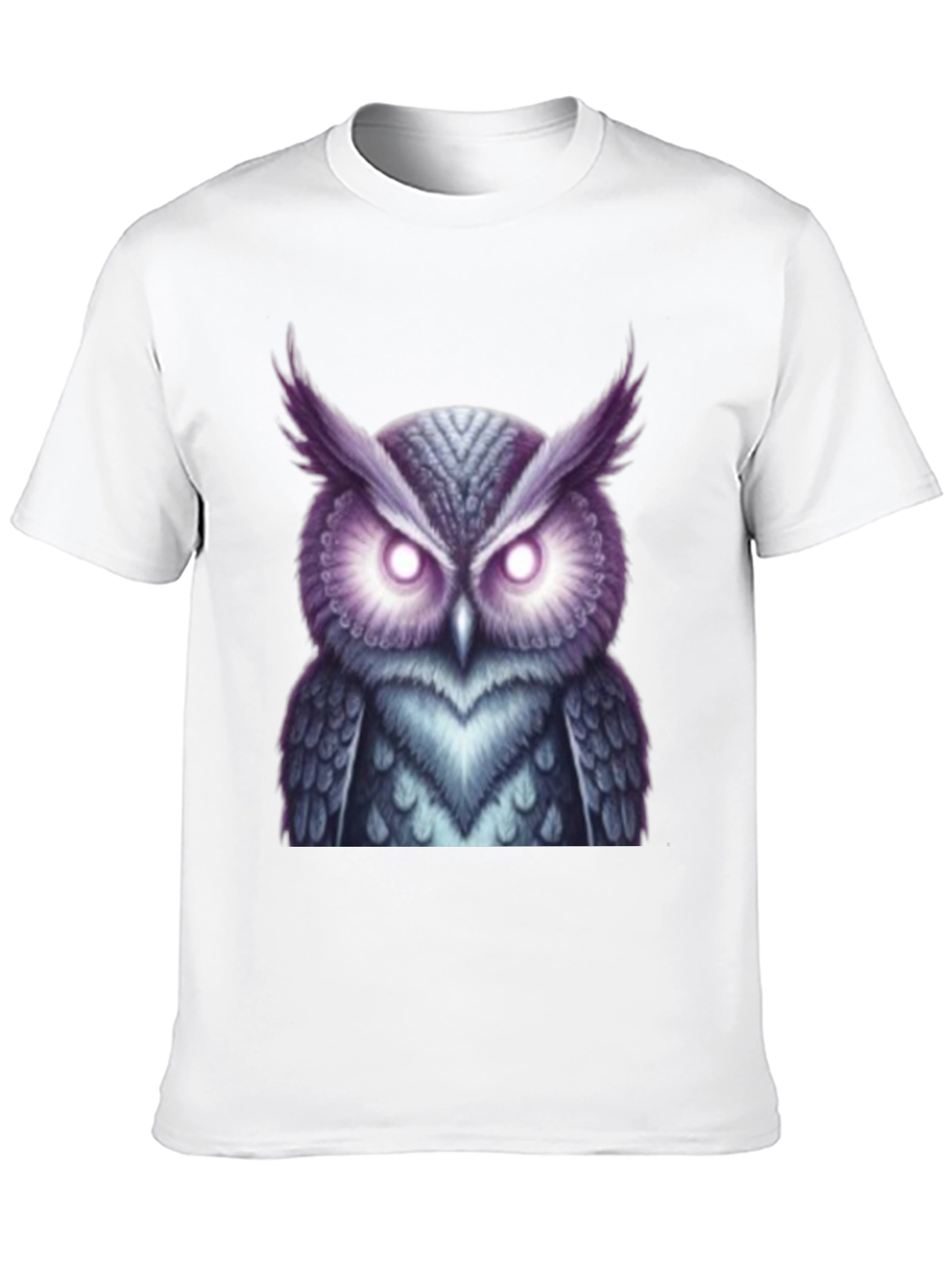 Mystic Owl Graphic Tee - Black Cotton - 10