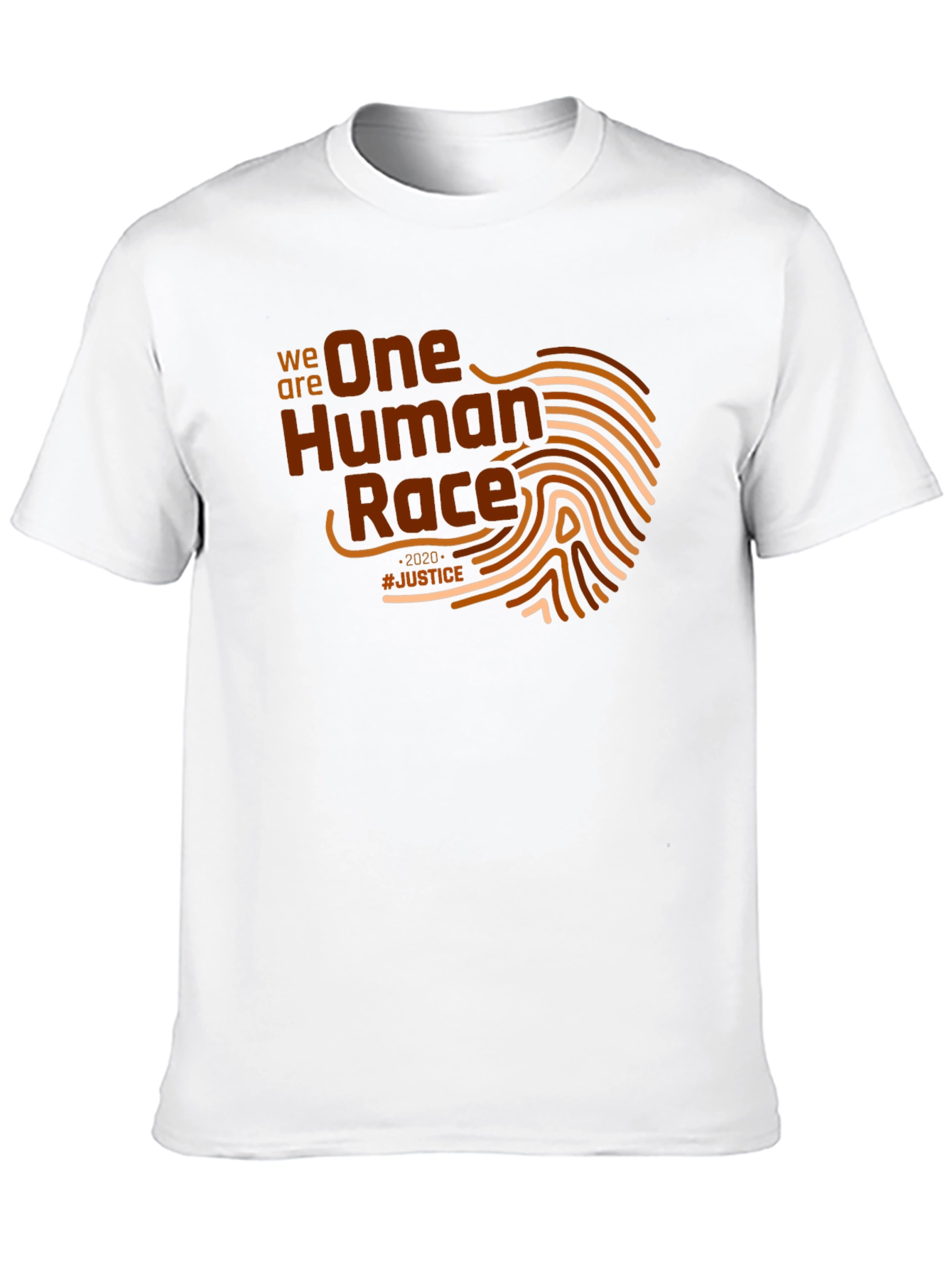 Black One Human Race Graphic T-Shirt - Justice view 10