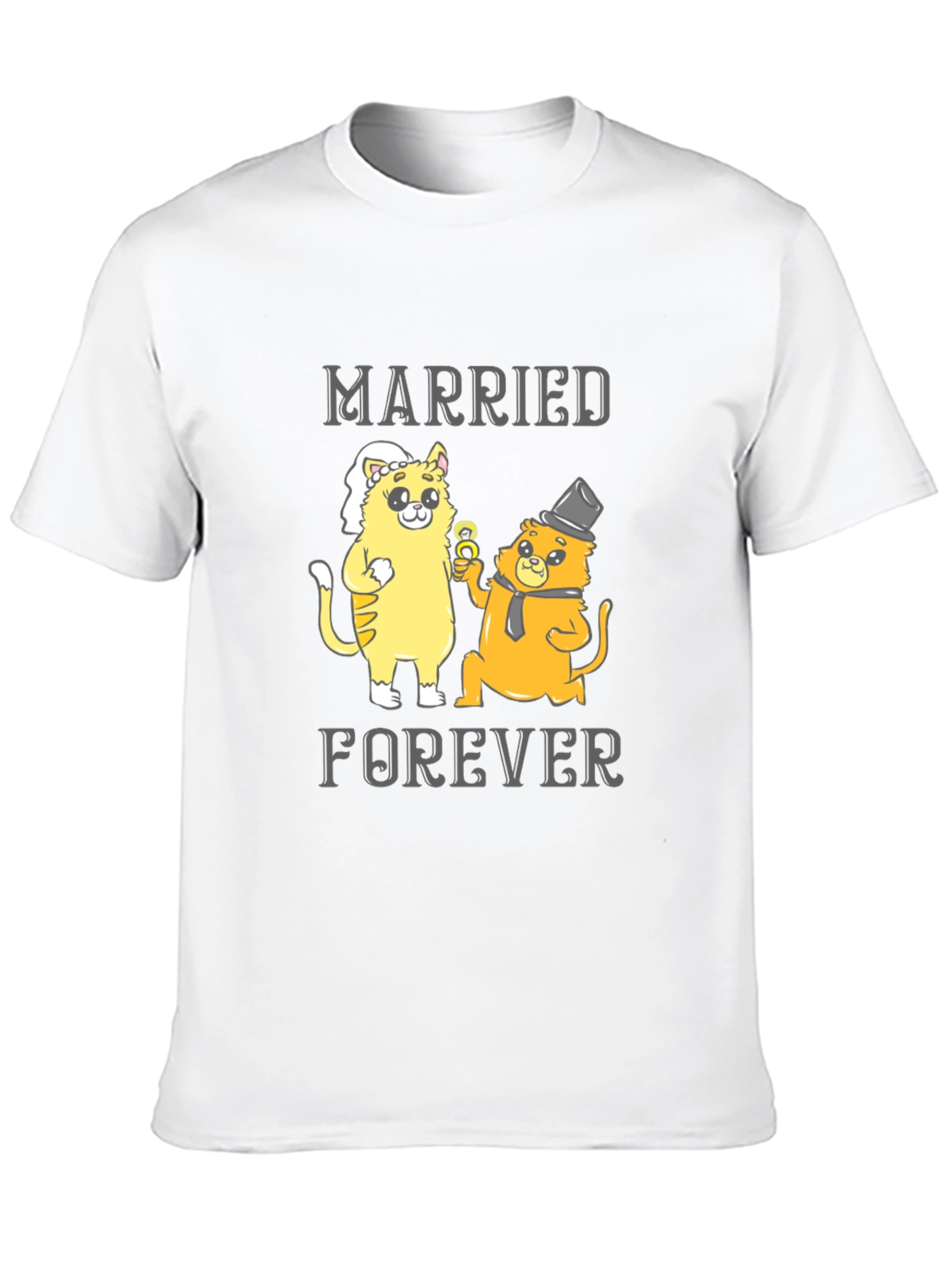 Black Married Forever Cats T-Shirt view 10