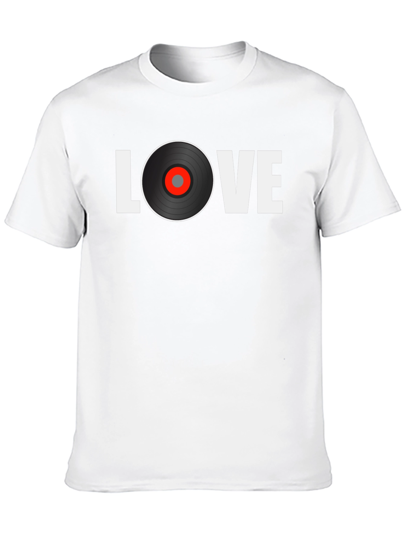 Black Love Vinyl Record Graphic T-Shirt view 10